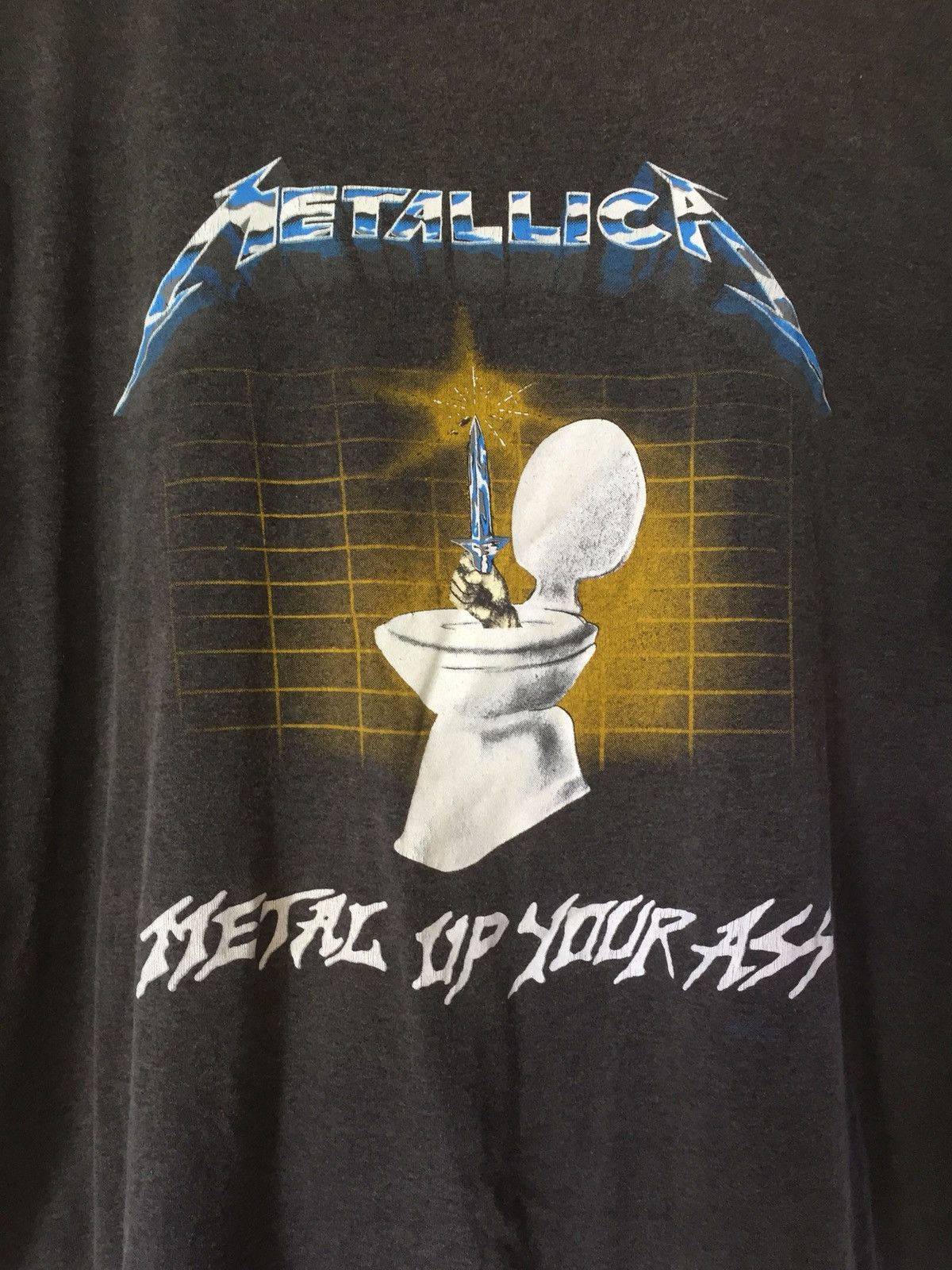 Metallica × Vintage VINTAGE 80s METALLICA METAL UP YOUR ASS TSHIRT Size US XL / EU 56 / 4 - 4 Thumbnail