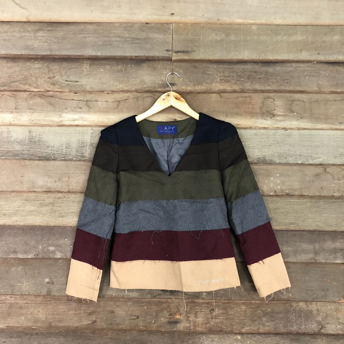 Japanese Brand × Seditionaries Bapy rainbow Multicolor patchwork knitwear #3128 Size S / US 4 / IT 40 - 1 Thumbnail