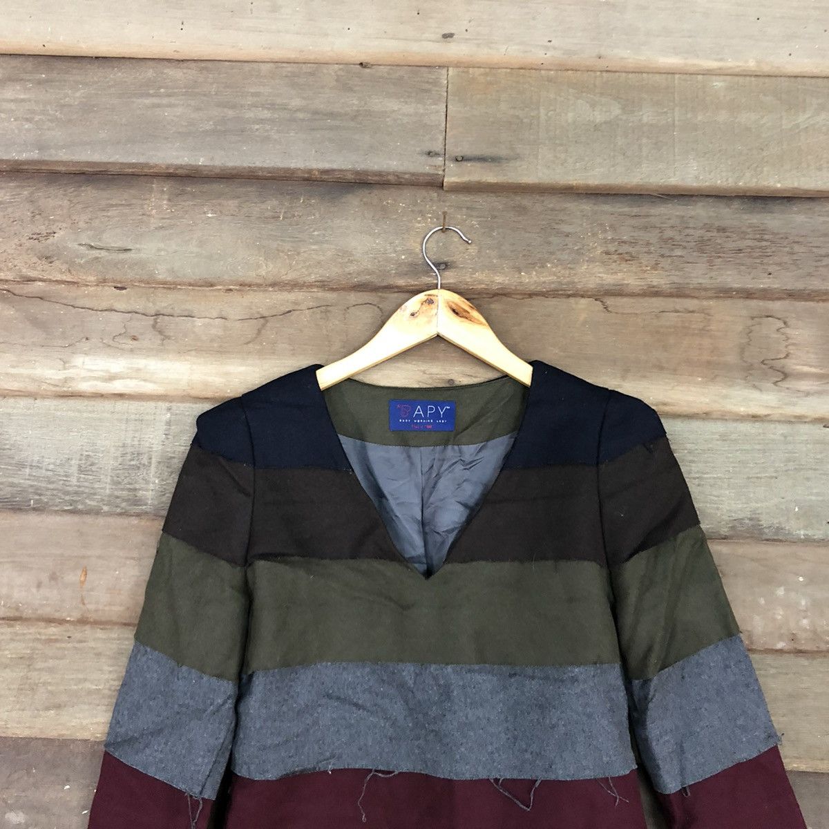 Japanese Brand × Seditionaries Bapy rainbow Multicolor patchwork knitwear #3128 Size S / US 4 / IT 40 - 2 Thumbnail