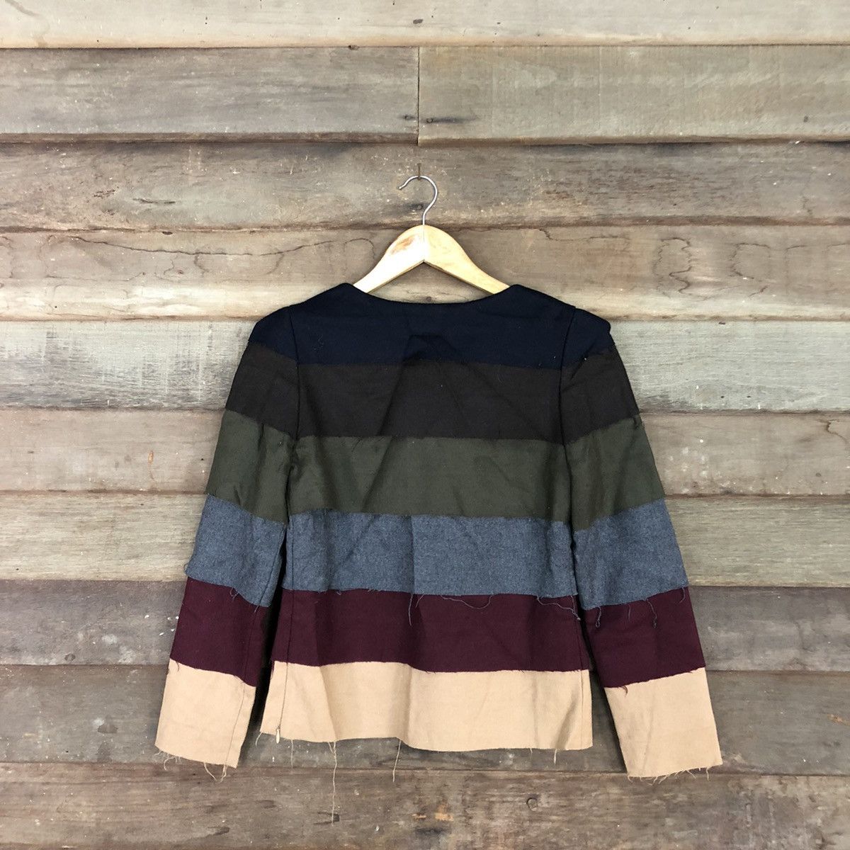 Japanese Brand × Seditionaries Bapy rainbow Multicolor patchwork knitwear #3128 Size S / US 4 / IT 40 - 10 Thumbnail
