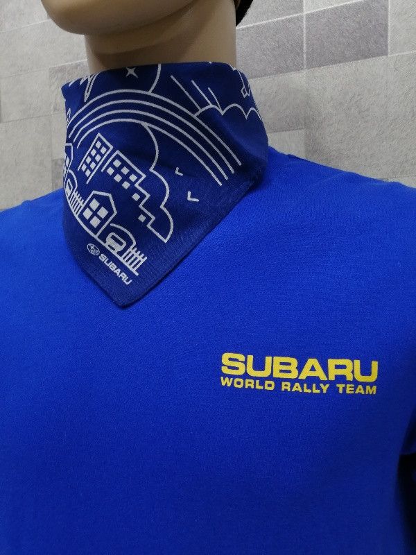 Japanese Brand JDM Motorsports Lover! SUBARU Japan Neckerchief Bandana Size ONE SIZE - 4 Thumbnail