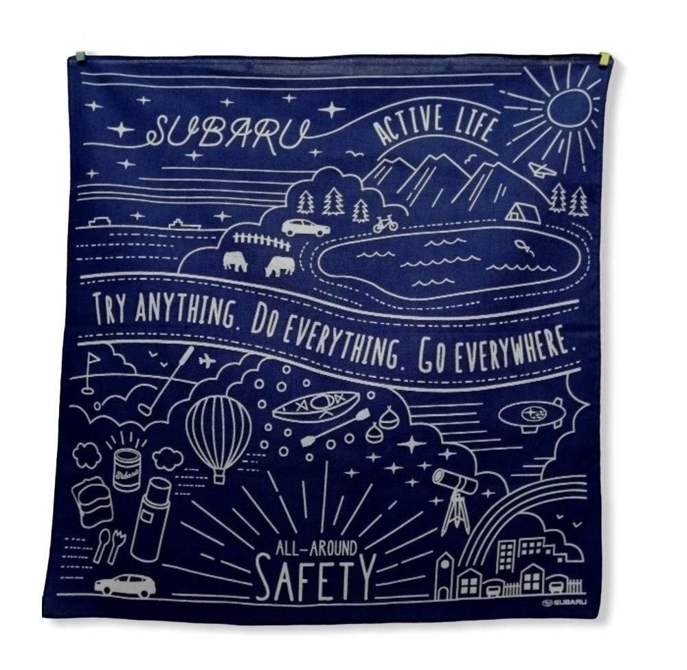 Japanese Brand JDM Motorsports Lover! SUBARU Japan Neckerchief Bandana Size ONE SIZE - 2 Thumbnail