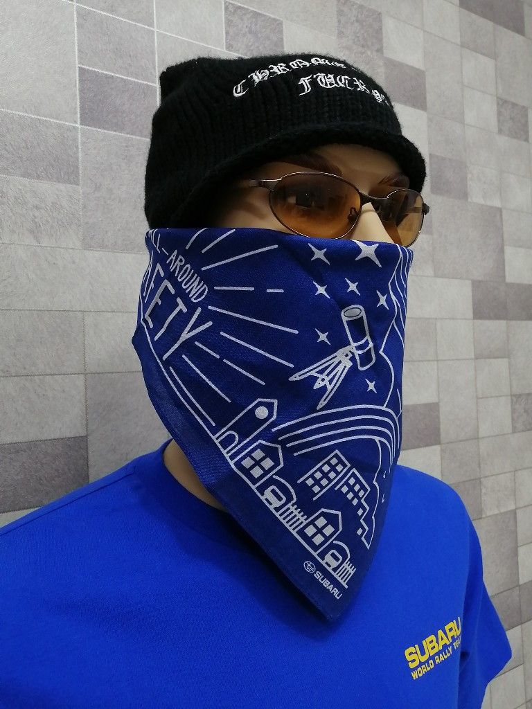Japanese Brand JDM Motorsports Lover! SUBARU Japan Neckerchief Bandana Size ONE SIZE - 3 Thumbnail