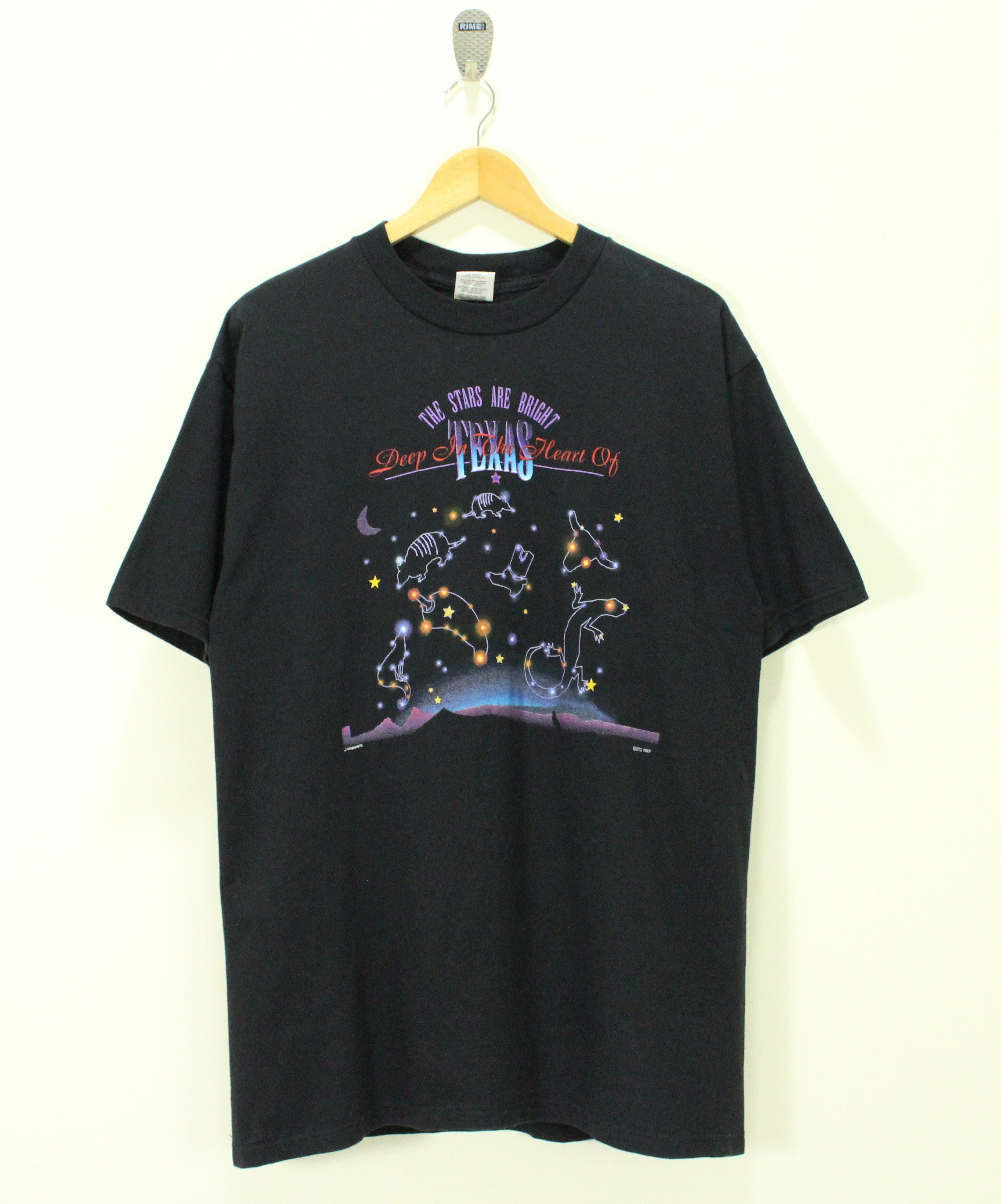 Vintage Vintage 90s DEEP IN THE HEART OF TEXAS T Shirt Size US L / EU 52-54 / 3 - 1 Thumbnail
