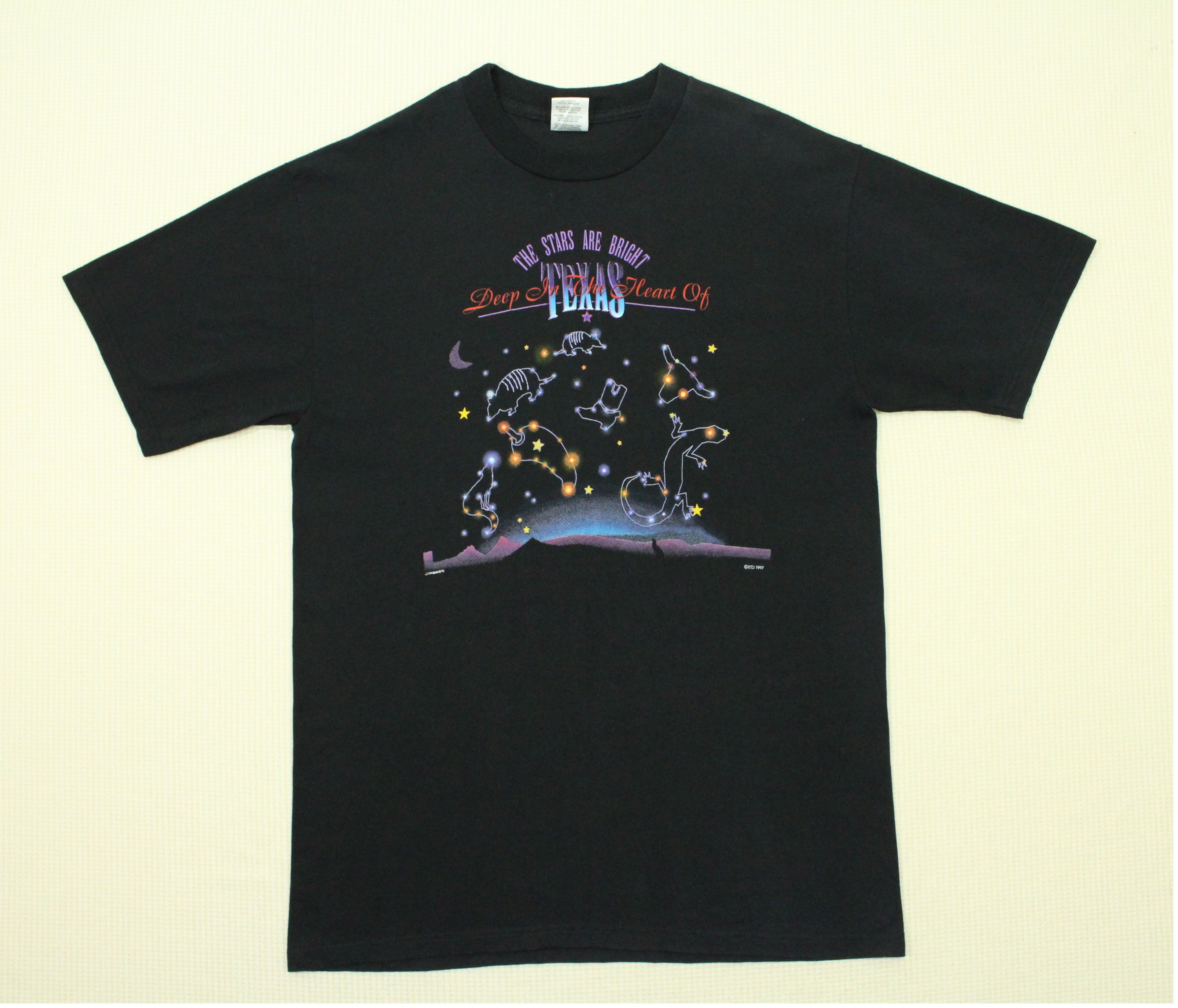 Vintage Vintage 90s DEEP IN THE HEART OF TEXAS T Shirt Size US L / EU 52-54 / 3 - 3 Thumbnail