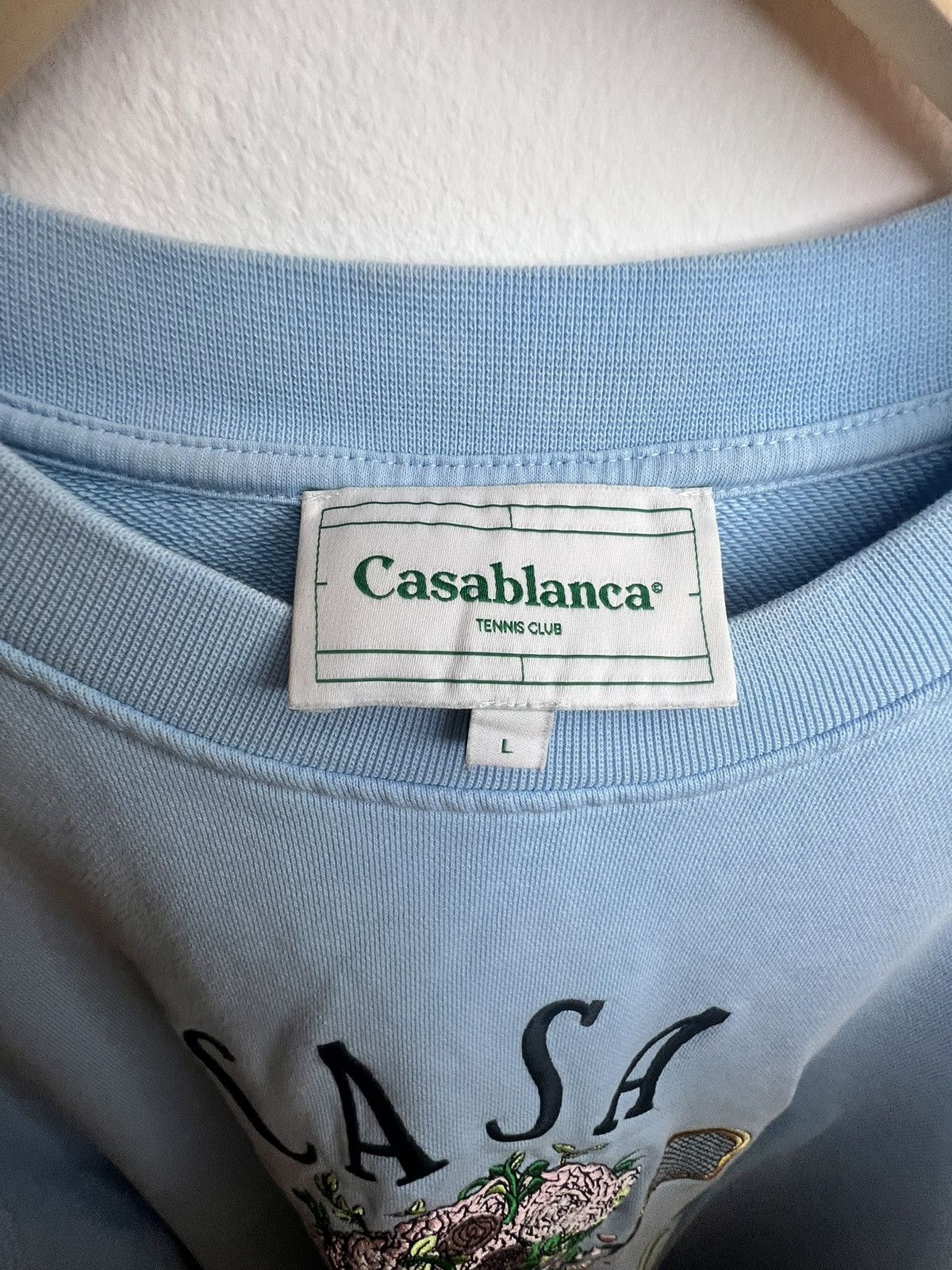 Casablanca Casablanca “Casa Way” Embroidered Blue Sweatshirt Size US L / EU 52-54 / 3 - 2 Thumbnail