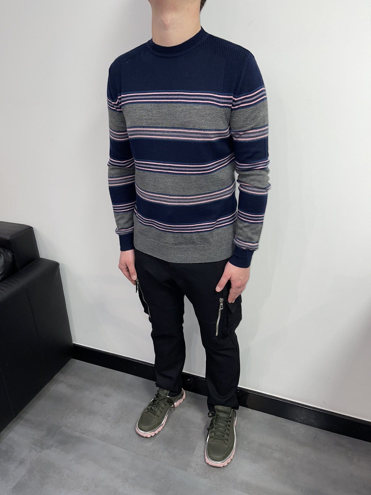 Dolce & Gabbana Archive Dolce & Gabbana Striped Thin Wool Sweater Size US L / EU 52-54 / 3 - 7 Thumbnail