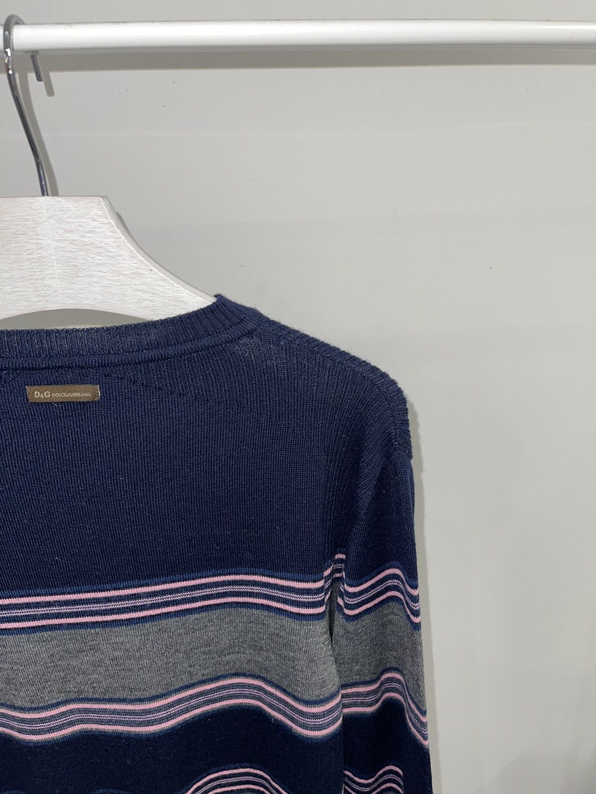 Dolce & Gabbana Archive Dolce & Gabbana Striped Thin Wool Sweater Size US L / EU 52-54 / 3 - 5 Thumbnail