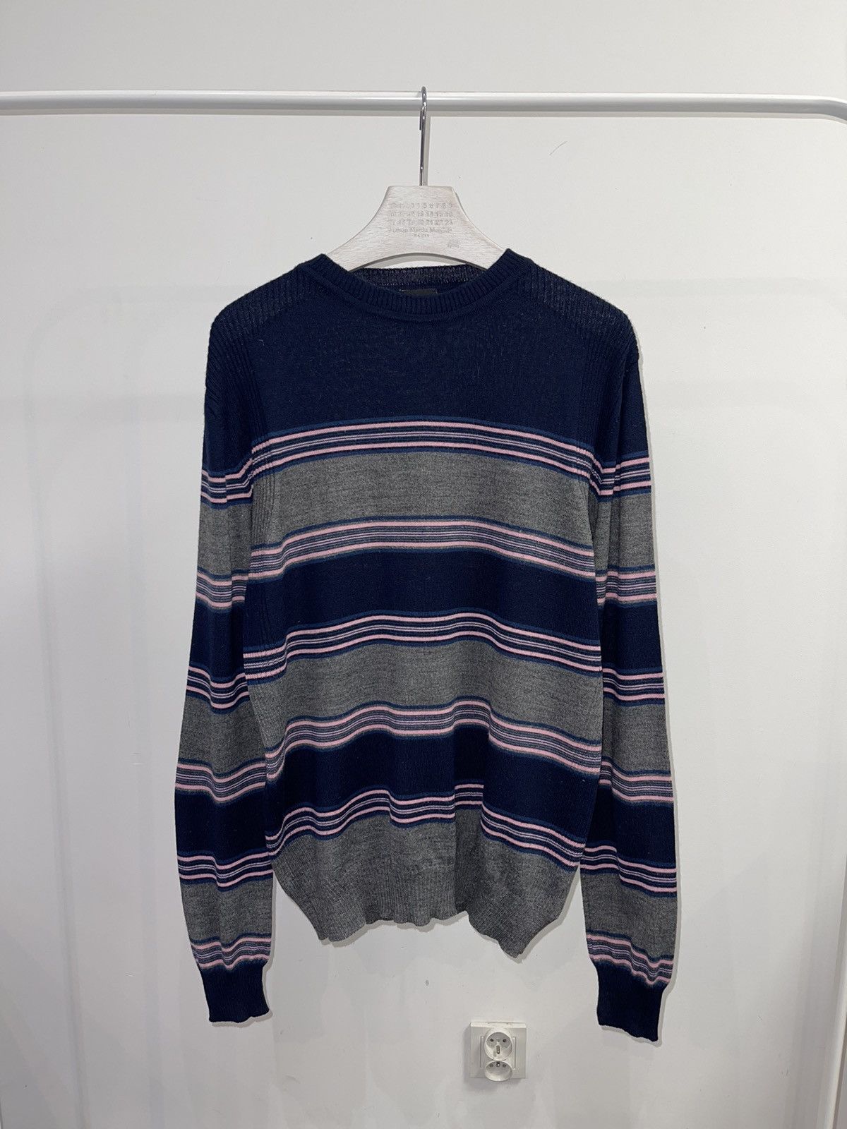 Dolce & Gabbana Archive Dolce & Gabbana Striped Thin Wool Sweater Size US L / EU 52-54 / 3 - 1 Thumbnail