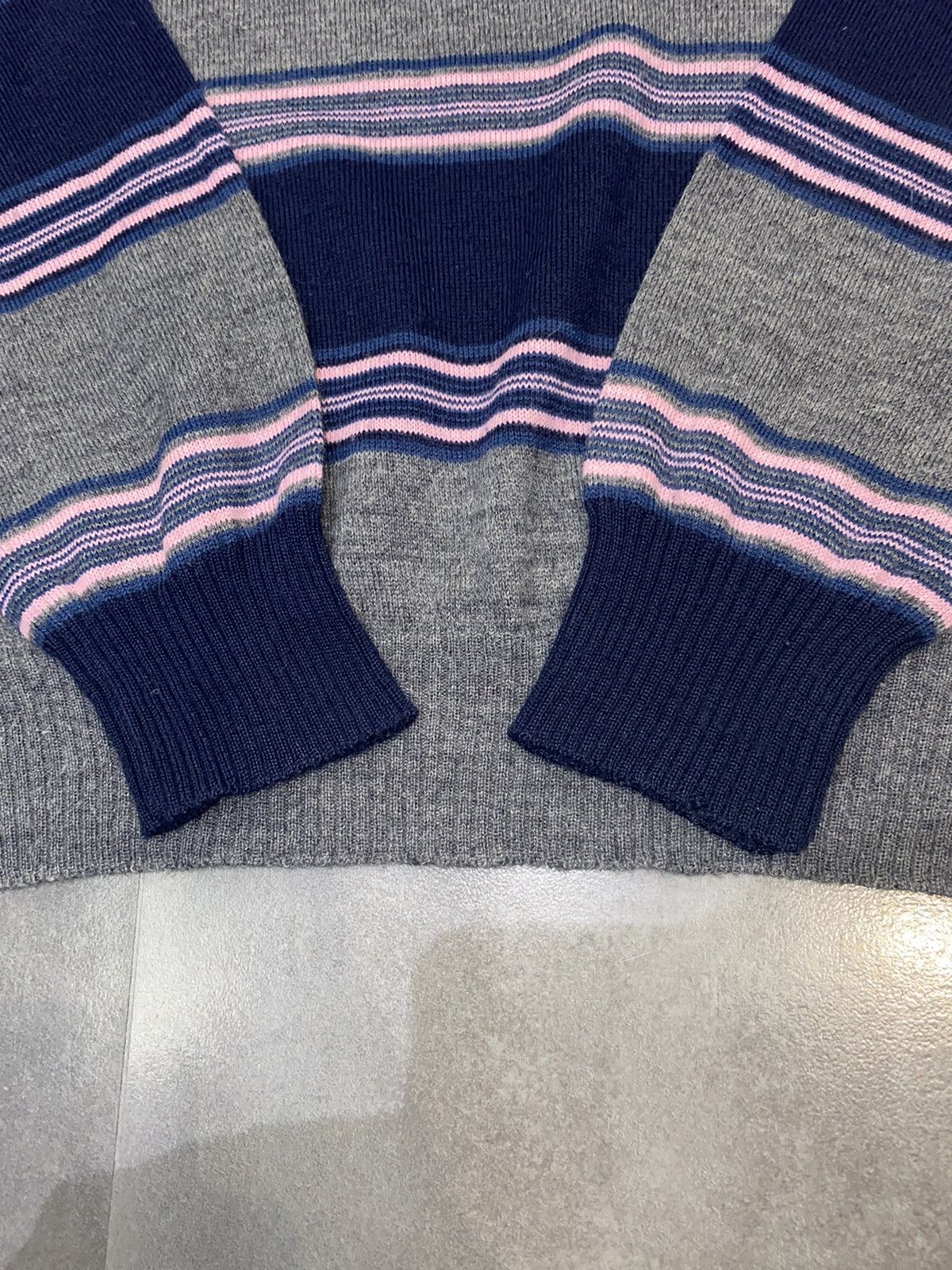 Dolce & Gabbana Archive Dolce & Gabbana Striped Thin Wool Sweater Size US L / EU 52-54 / 3 - 11 Thumbnail