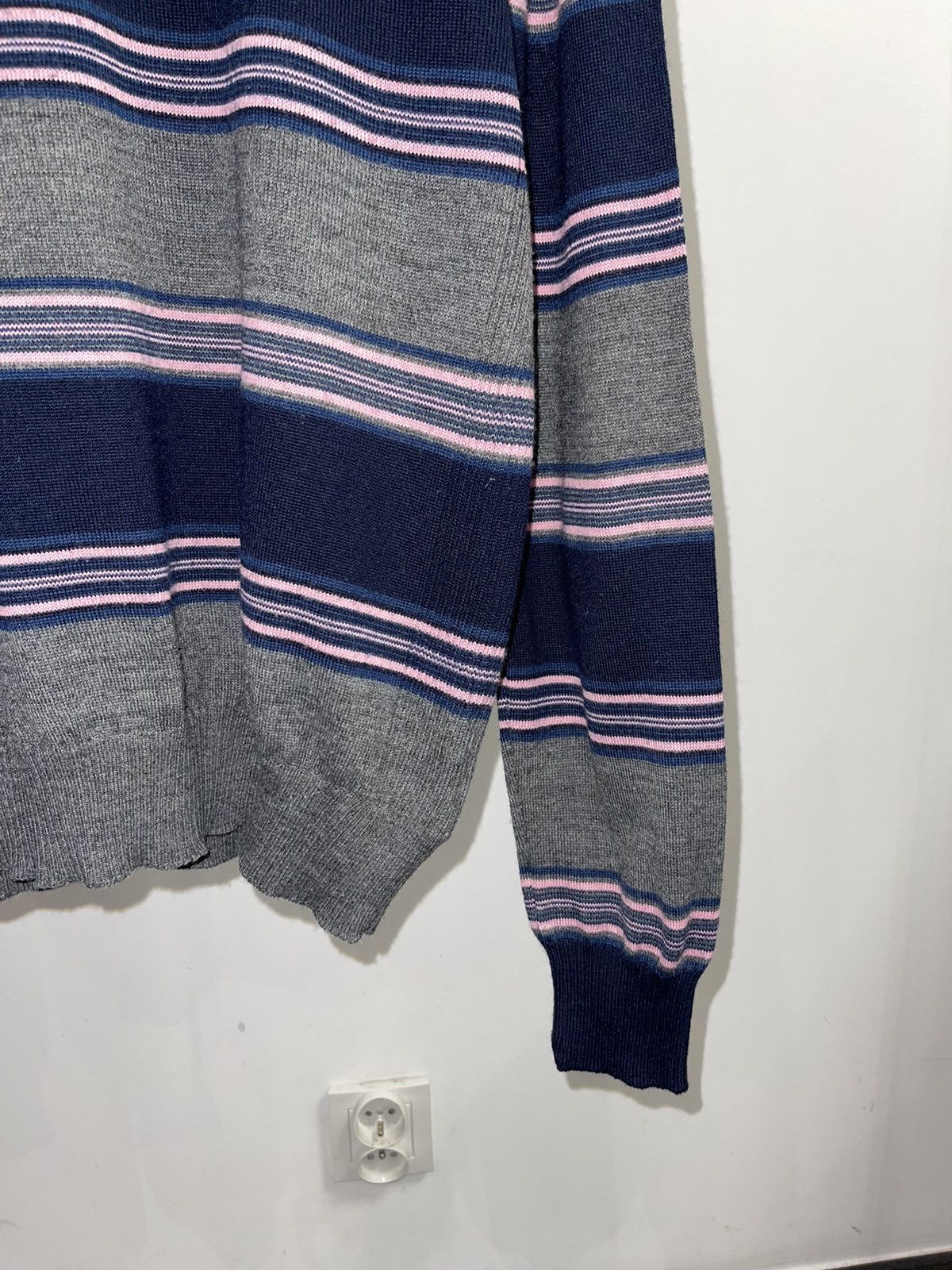 Dolce & Gabbana Archive Dolce & Gabbana Striped Thin Wool Sweater Size US L / EU 52-54 / 3 - 3 Thumbnail