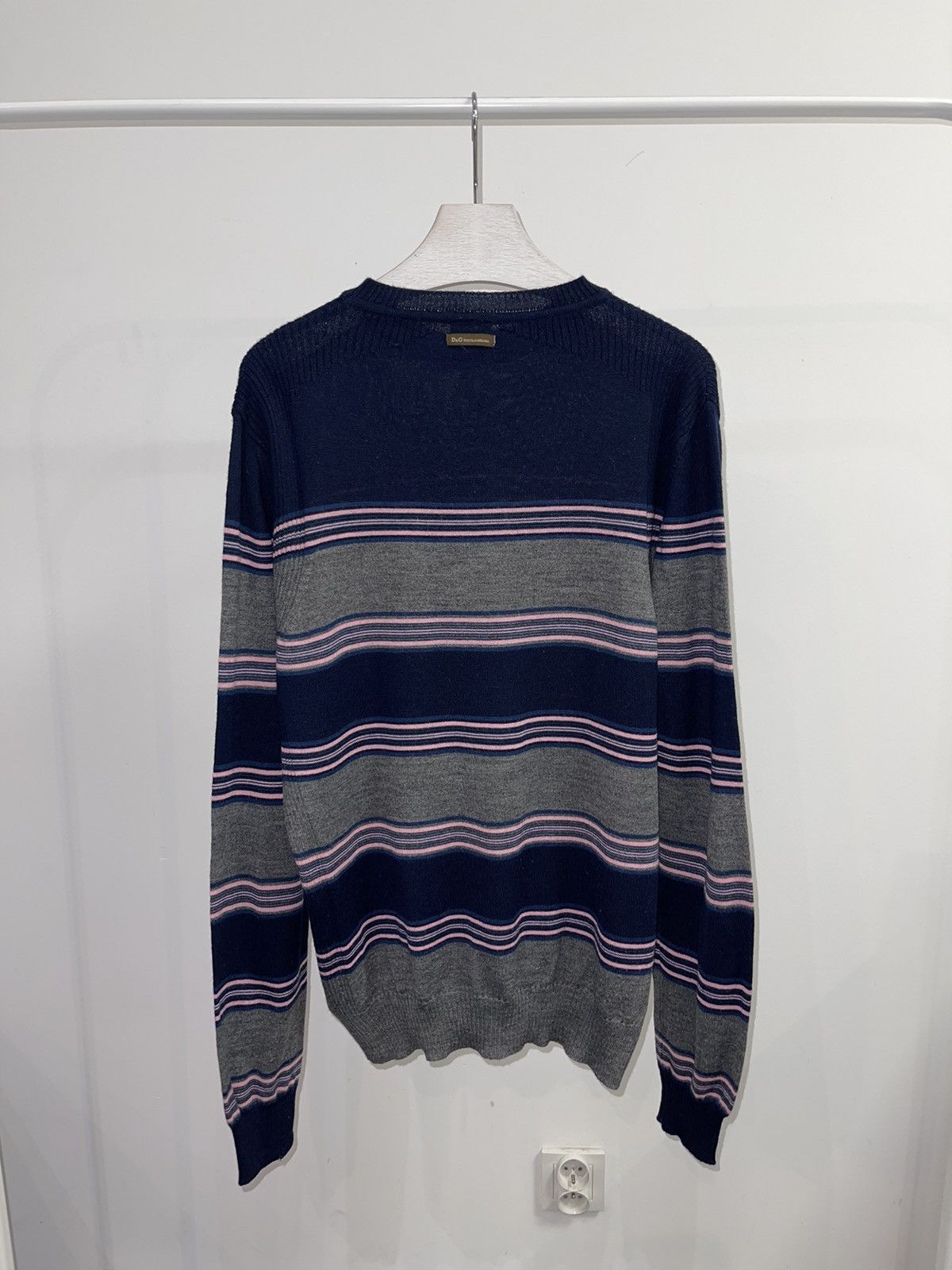 Dolce & Gabbana Archive Dolce & Gabbana Striped Thin Wool Sweater Size US L / EU 52-54 / 3 - 4 Thumbnail