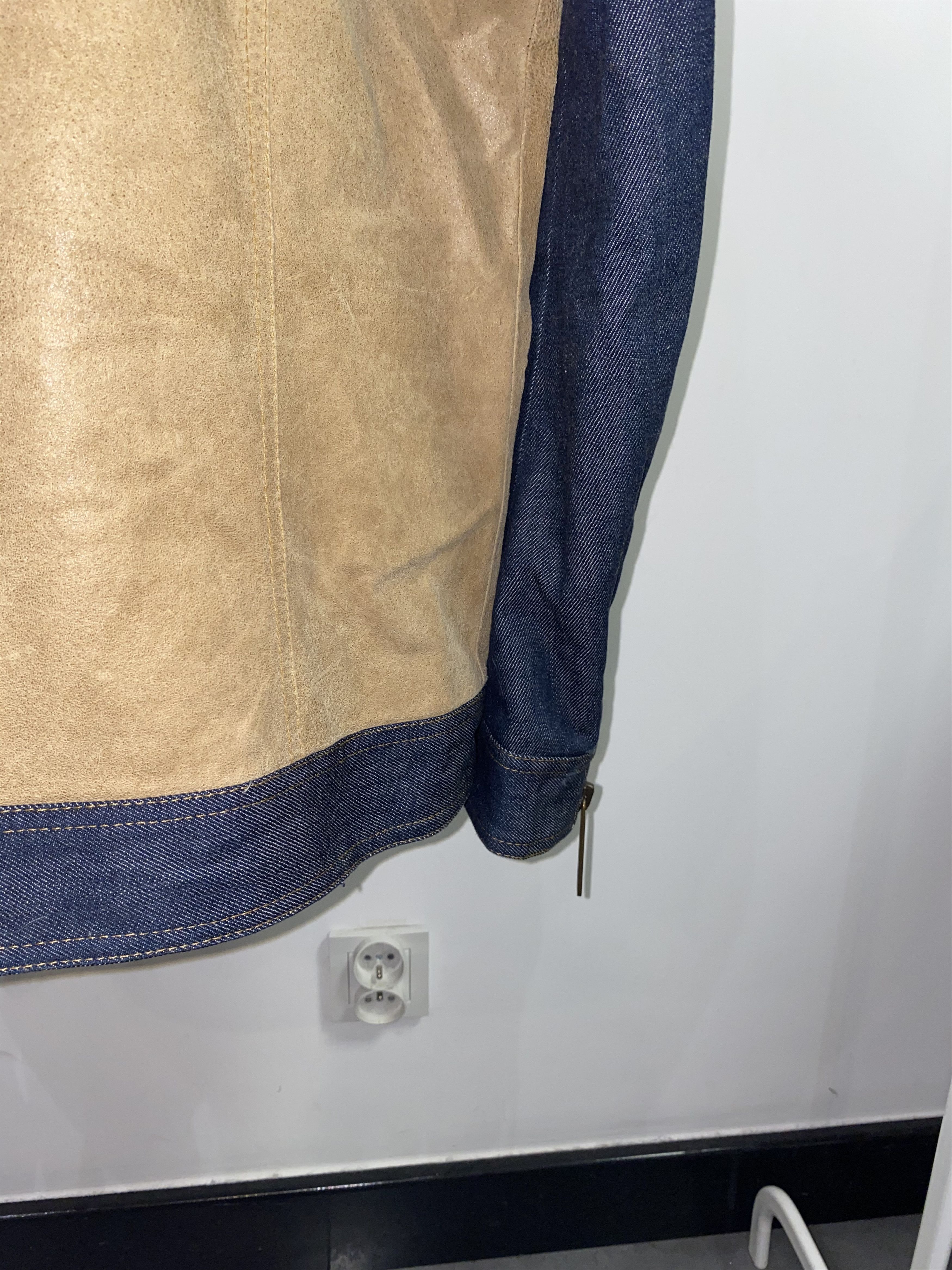 Dolce & Gabbana Multizipped Leather Wool Jacket