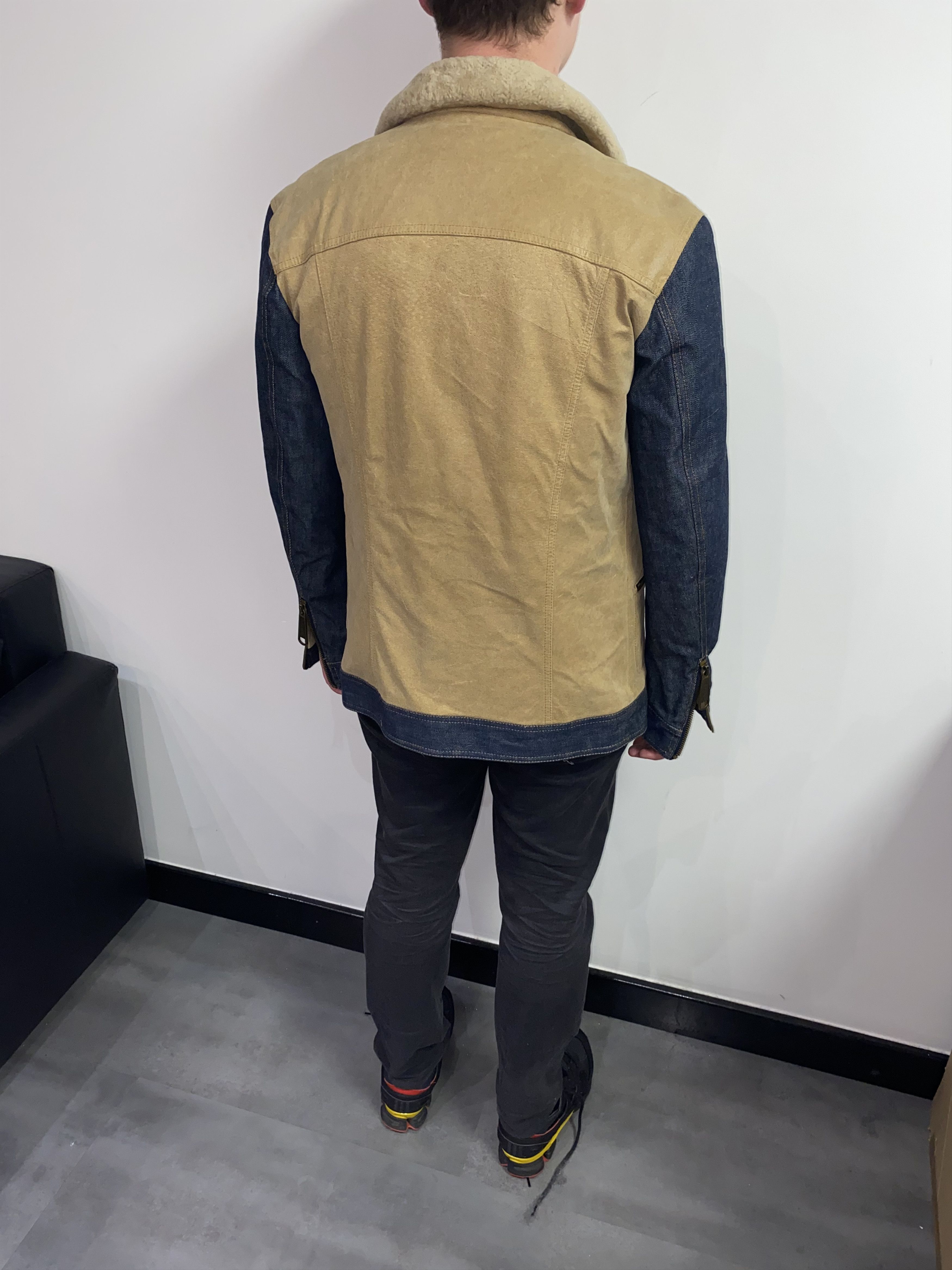 Dolce & Gabbana Multizipped Leather Wool Jacket