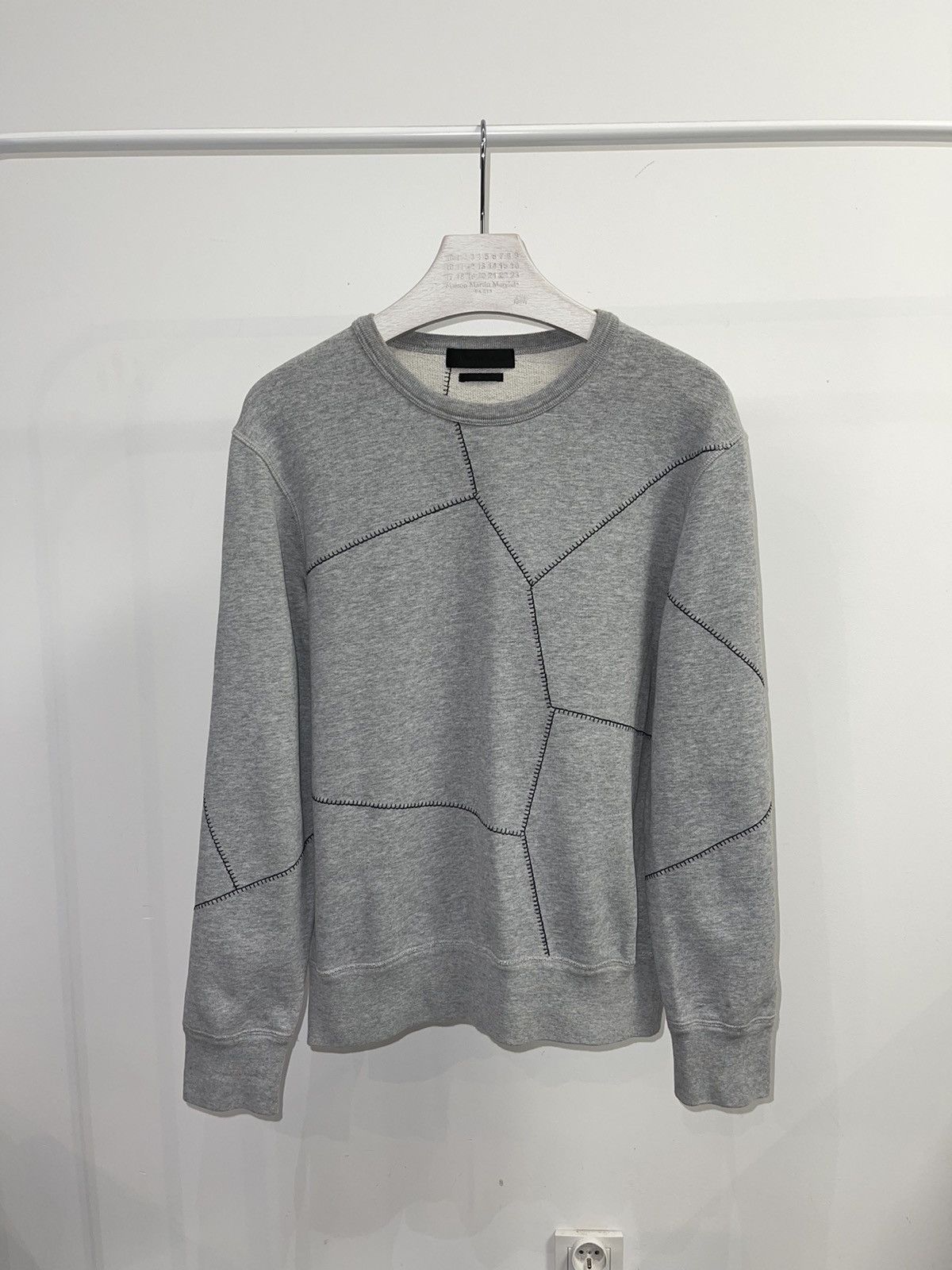 Alexander McQueen Alexander McQueen Football Ball Stitched Gray Crewneck Size US M / EU 48-50 / 2 - 1 Thumbnail