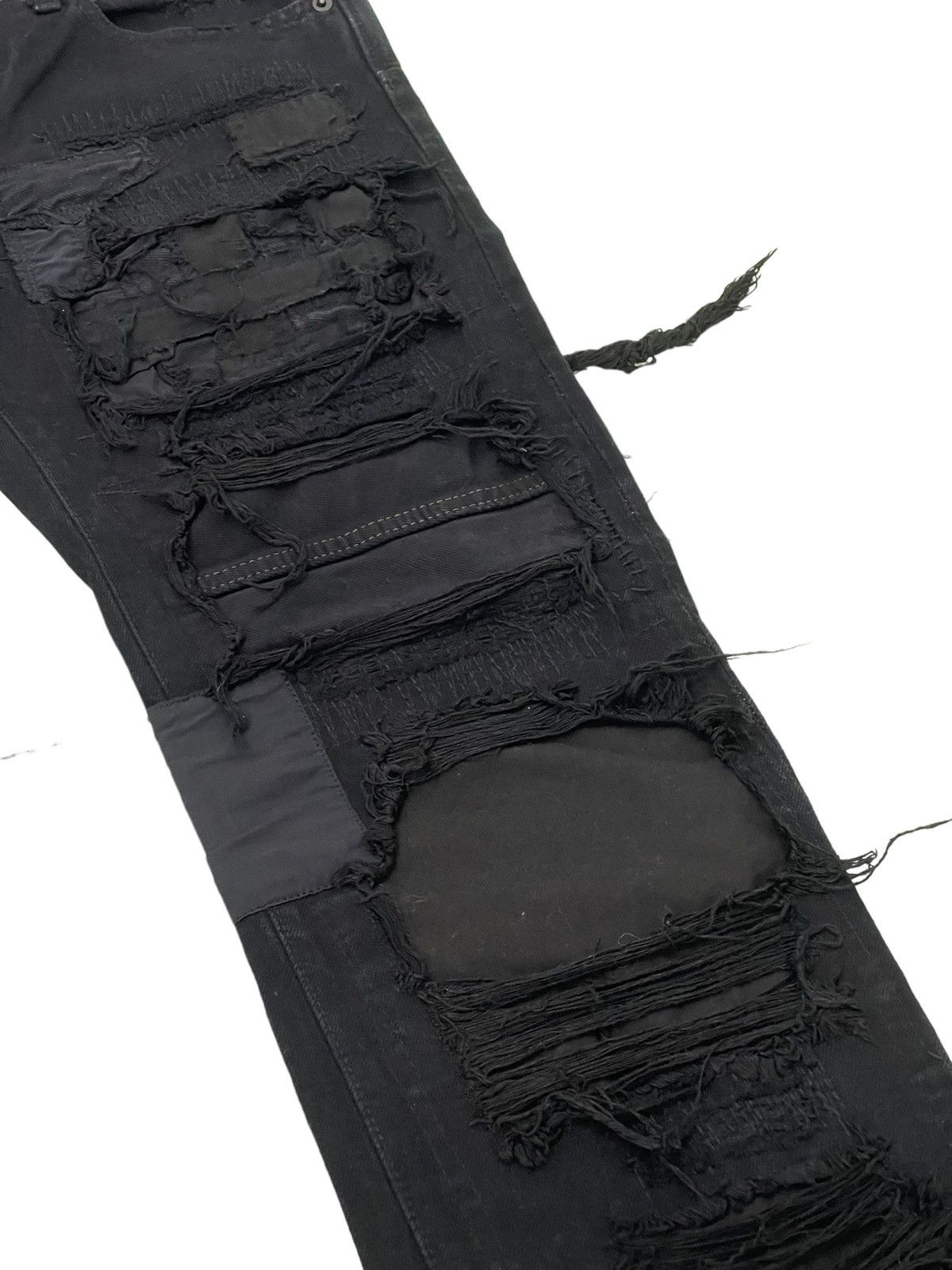 Japanese Brand Patchwork Boro Jeans Over Design Creation Japan Slim 2🟦7 Size US 30 / EU 46 - 8 Thumbnail