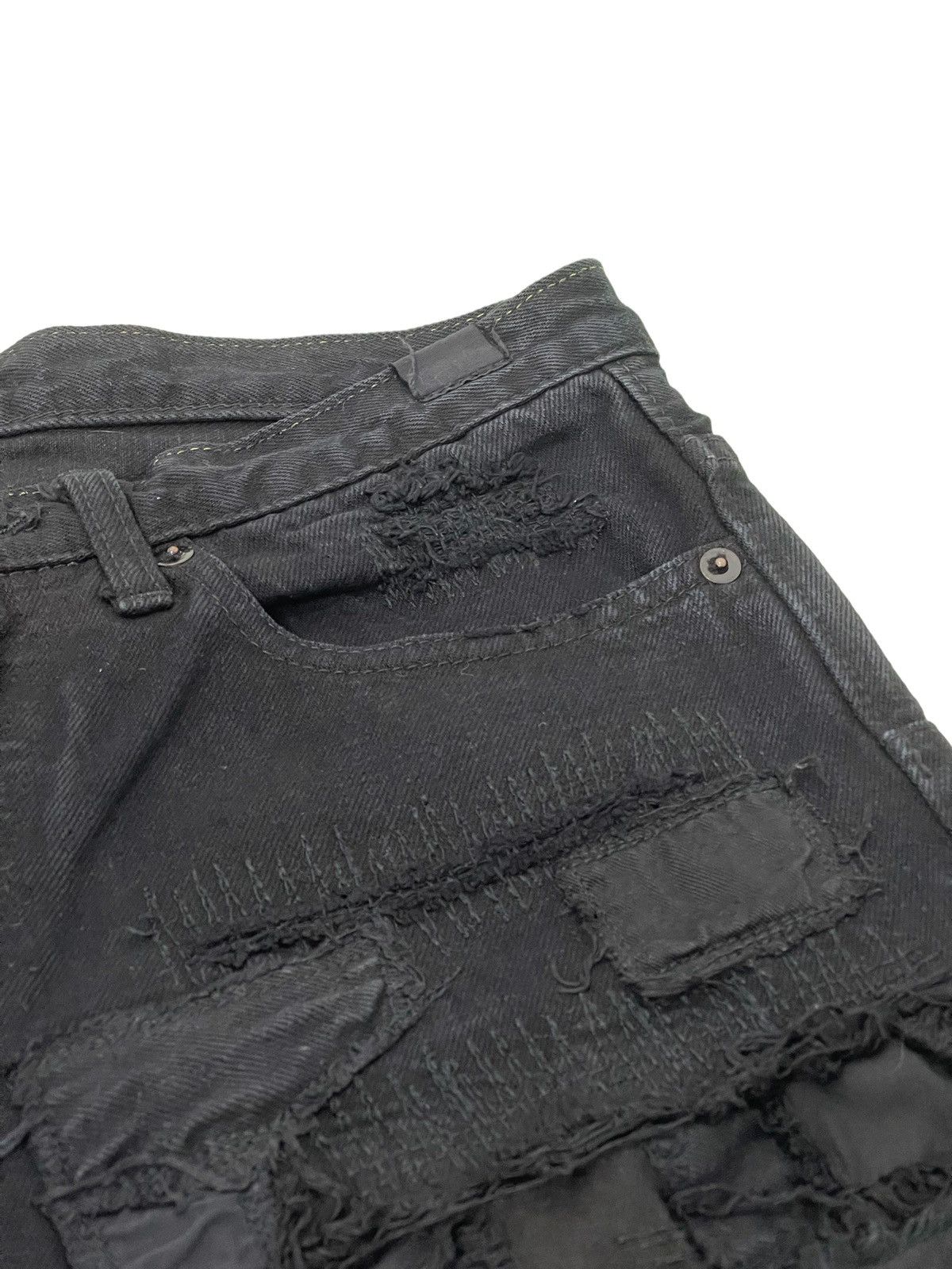 Japanese Brand Patchwork Boro Jeans Over Design Creation Japan Slim 2🟦7 Size US 30 / EU 46 - 11 Thumbnail
