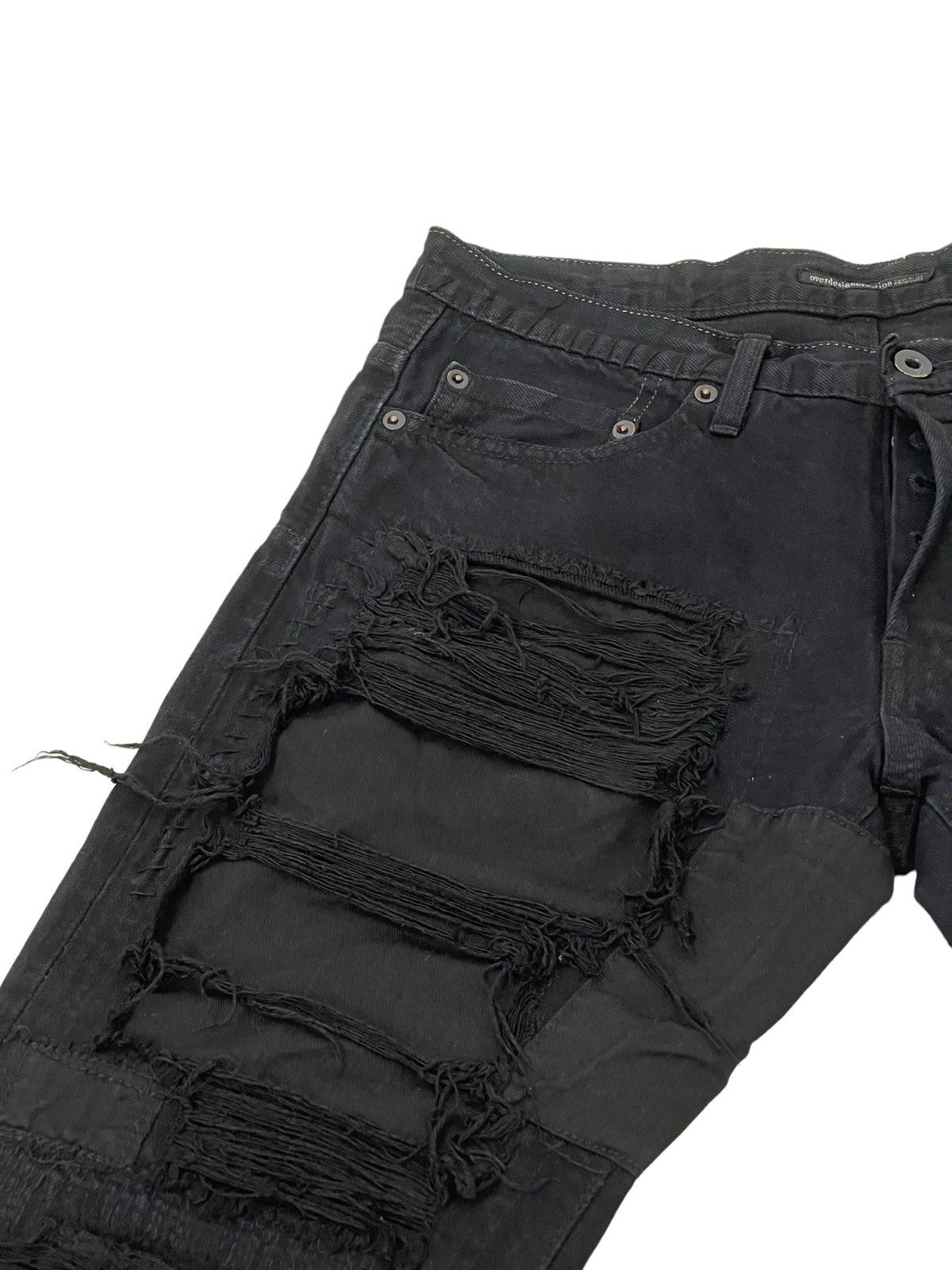 Japanese Brand Patchwork Boro Jeans Over Design Creation Japan Slim 2🟦7 Size US 30 / EU 46 - 9 Thumbnail