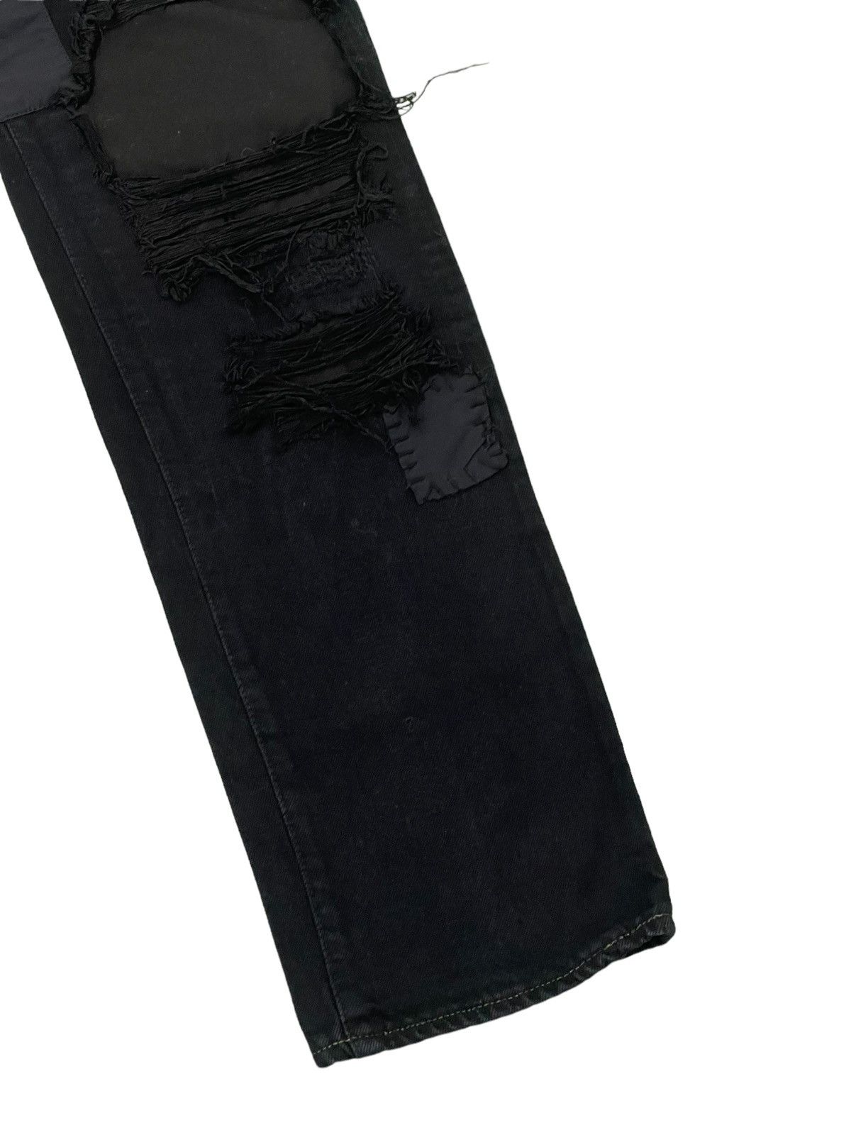 Japanese Brand Patchwork Boro Jeans Over Design Creation Japan Slim 2🟦7 Size US 30 / EU 46 - 6 Thumbnail