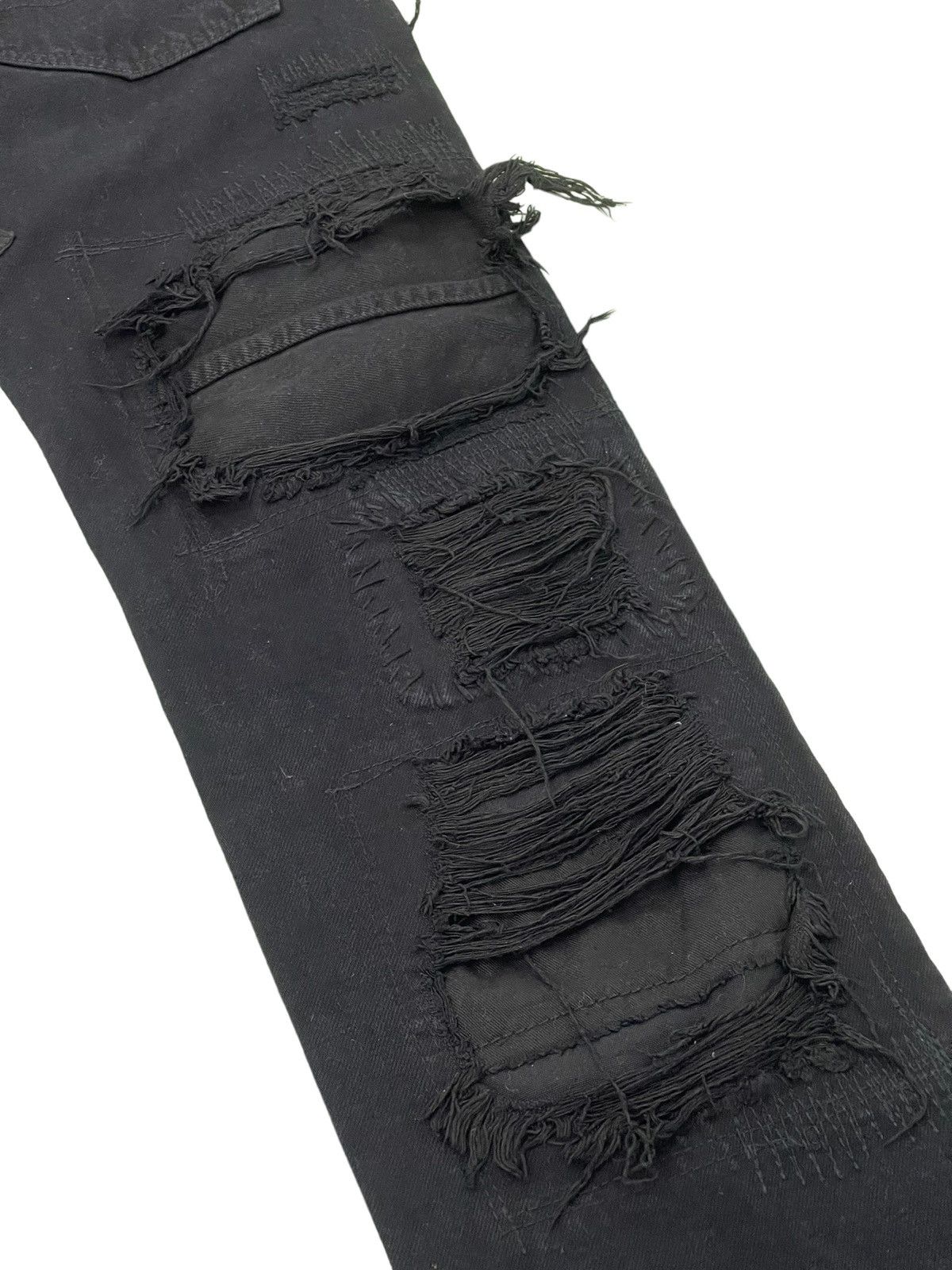 Japanese Brand Patchwork Boro Jeans Over Design Creation Japan Slim 2🟦7 Size US 30 / EU 46 - 20 Thumbnail