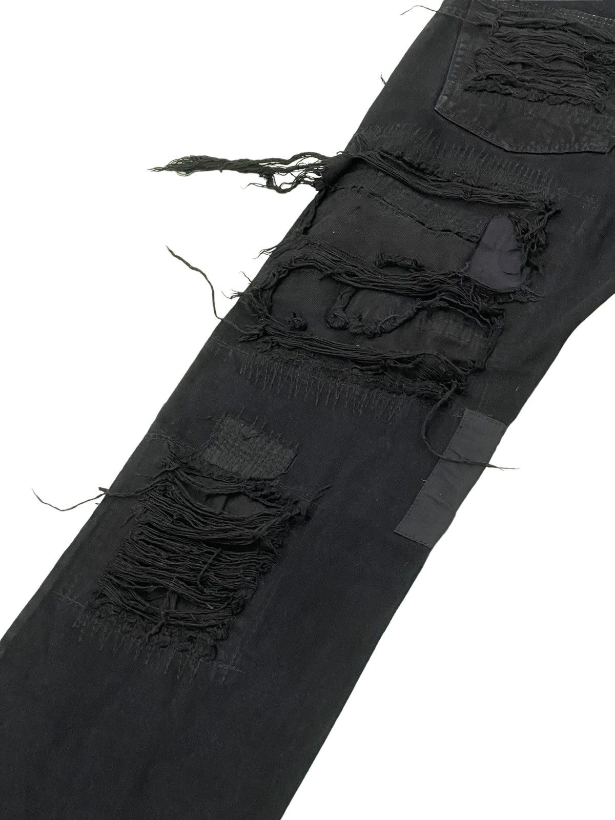 Japanese Brand Patchwork Boro Jeans Over Design Creation Japan Slim 2🟦7 Size US 30 / EU 46 - 19 Thumbnail
