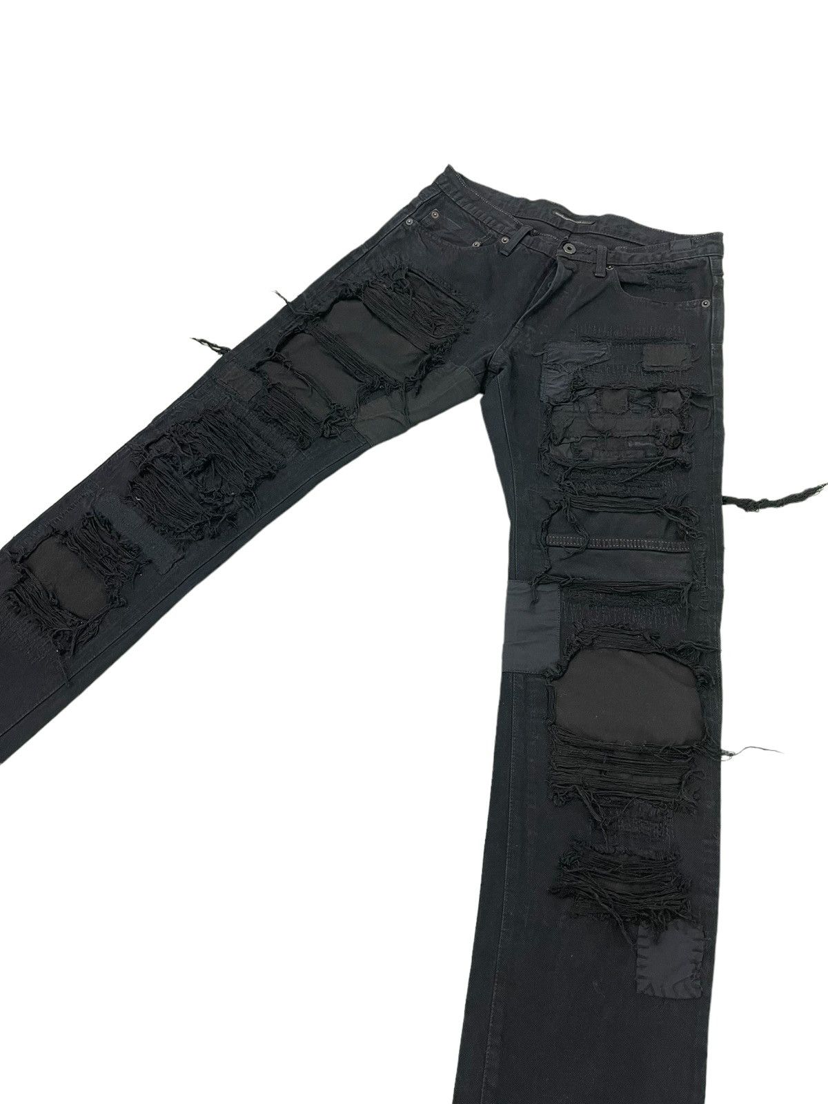 Japanese Brand Patchwork Boro Jeans Over Design Creation Japan Slim 2🟦7 Size US 30 / EU 46 - 1 Thumbnail