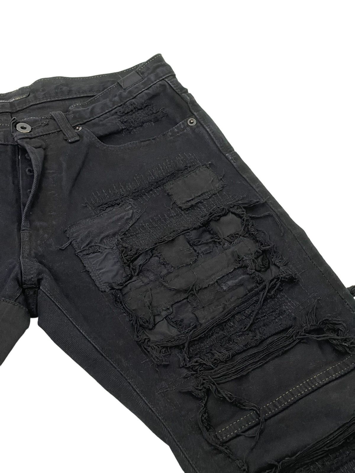 Japanese Brand Patchwork Boro Jeans Over Design Creation Japan Slim 2🟦7 Size US 30 / EU 46 - 10 Thumbnail