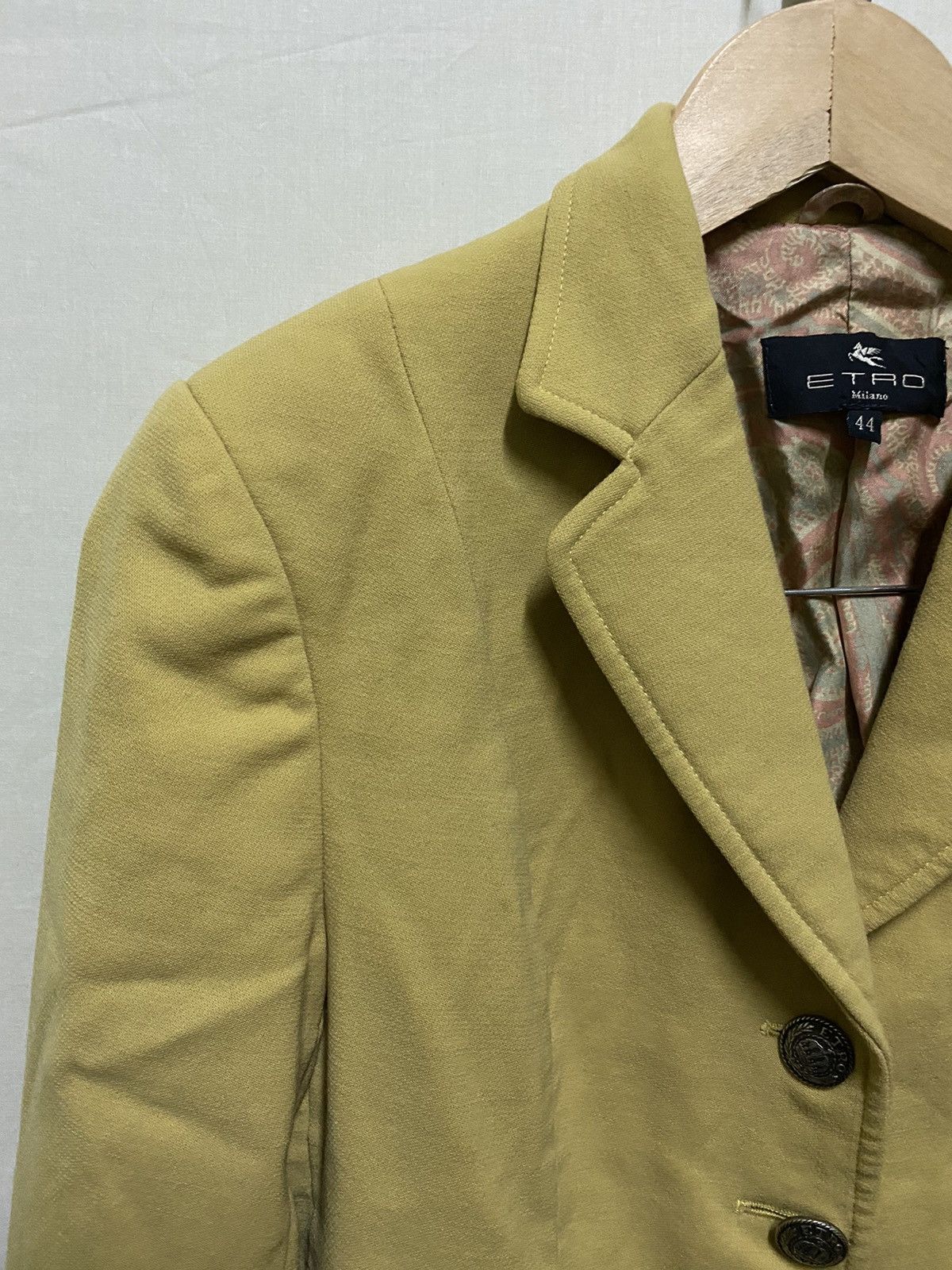 Etro Etro Italy Blazer Yellow Size M / US 6-8 / IT 42-44 - 2 Thumbnail