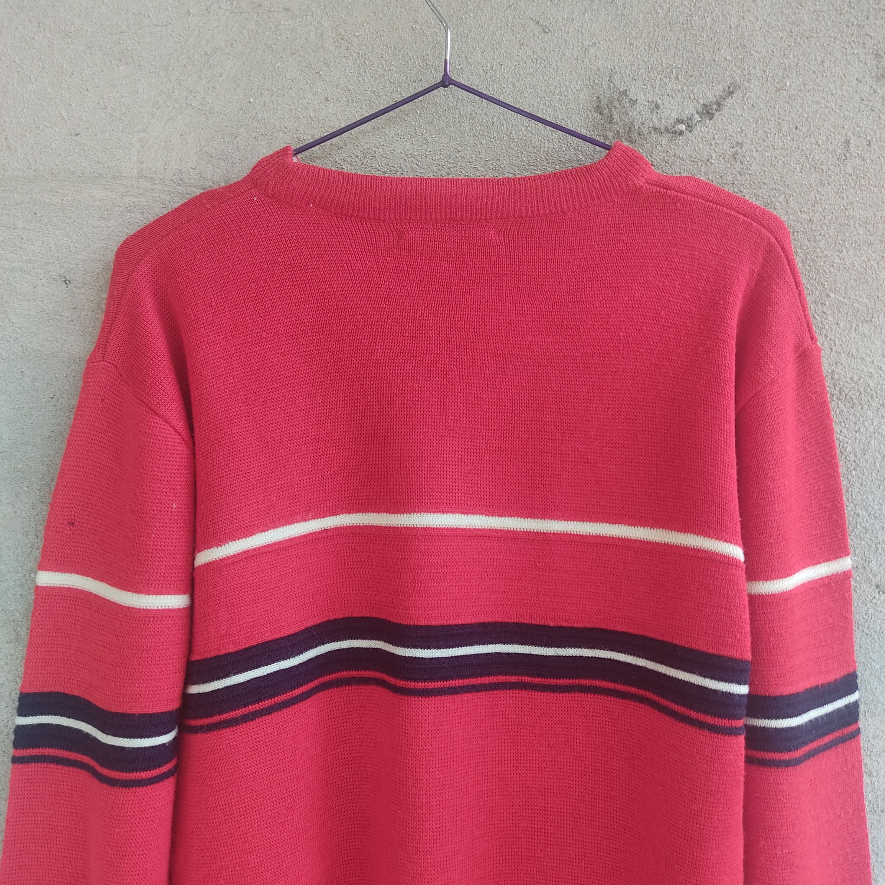 Fila × Vintage Vintage Fila Embroidery Logo Stripes Crew Neck Knitwear Size US M / EU 48-50 / 2 - 14 Thumbnail