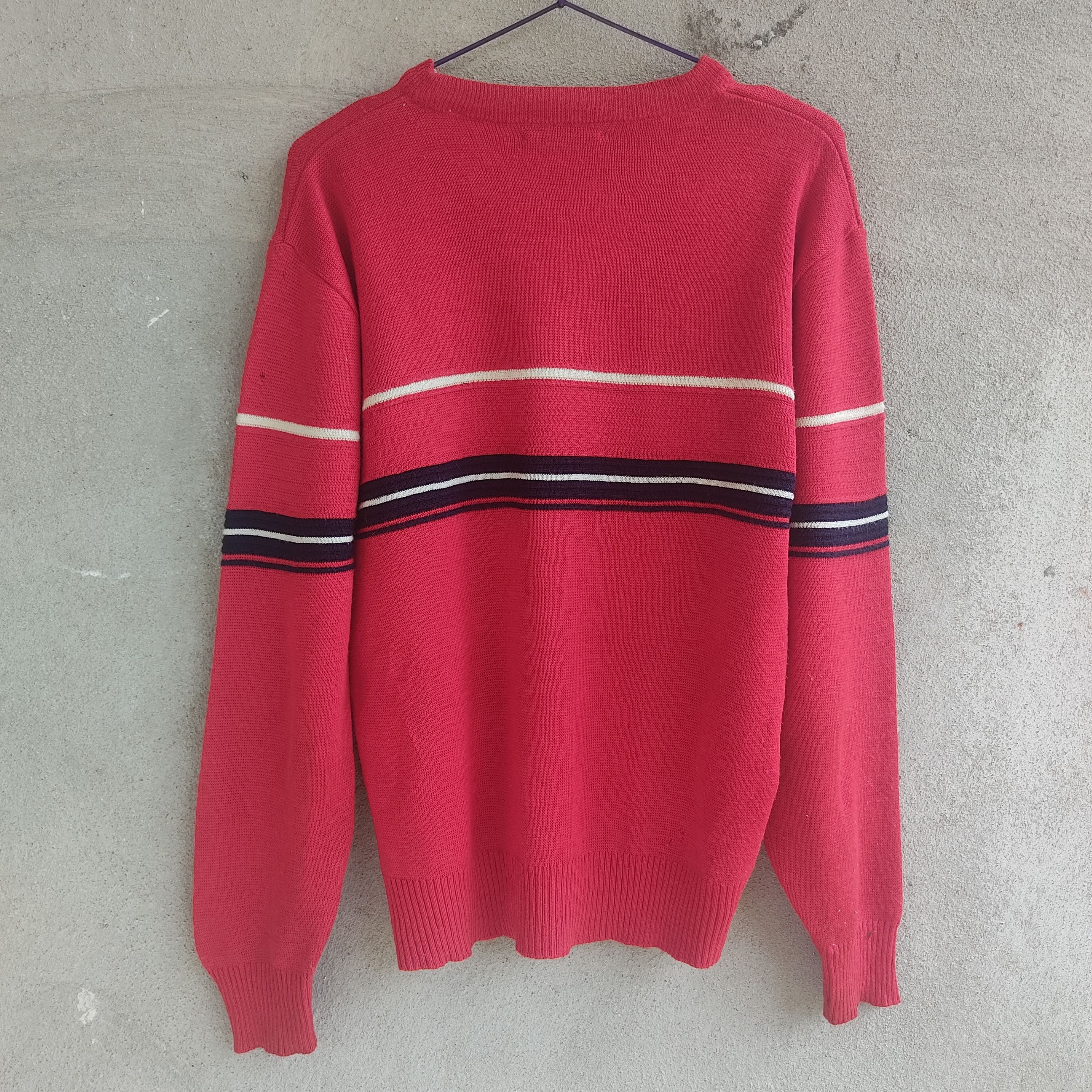 Fila × Vintage Vintage Fila Embroidery Logo Stripes Crew Neck Knitwear Size US M / EU 48-50 / 2 - 13 Thumbnail