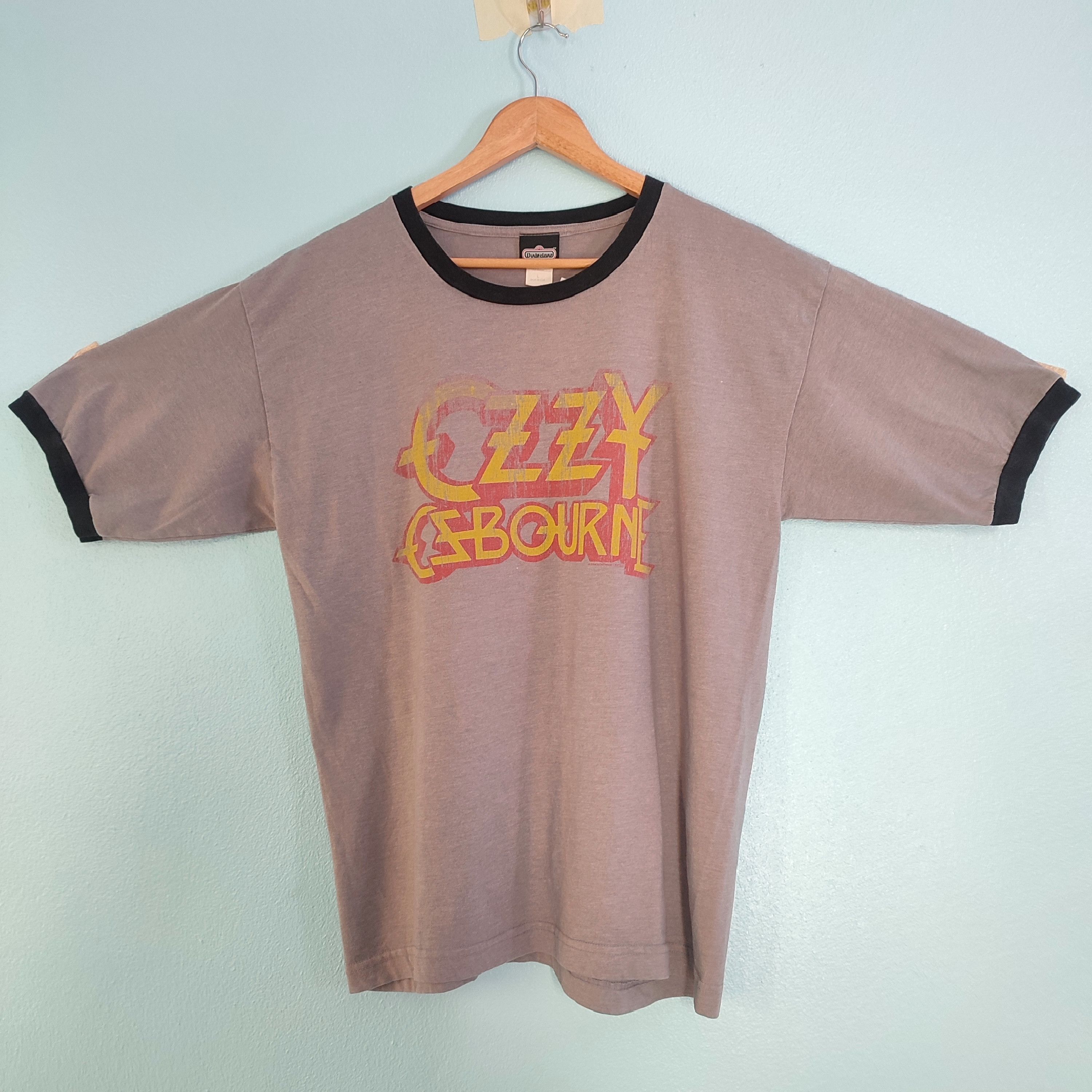 Band Tees × Vintage OZZY OSBOURNE American Rock Band Ringer Style Tshirt Size US L / EU 52-54 / 3 - 1 Thumbnail