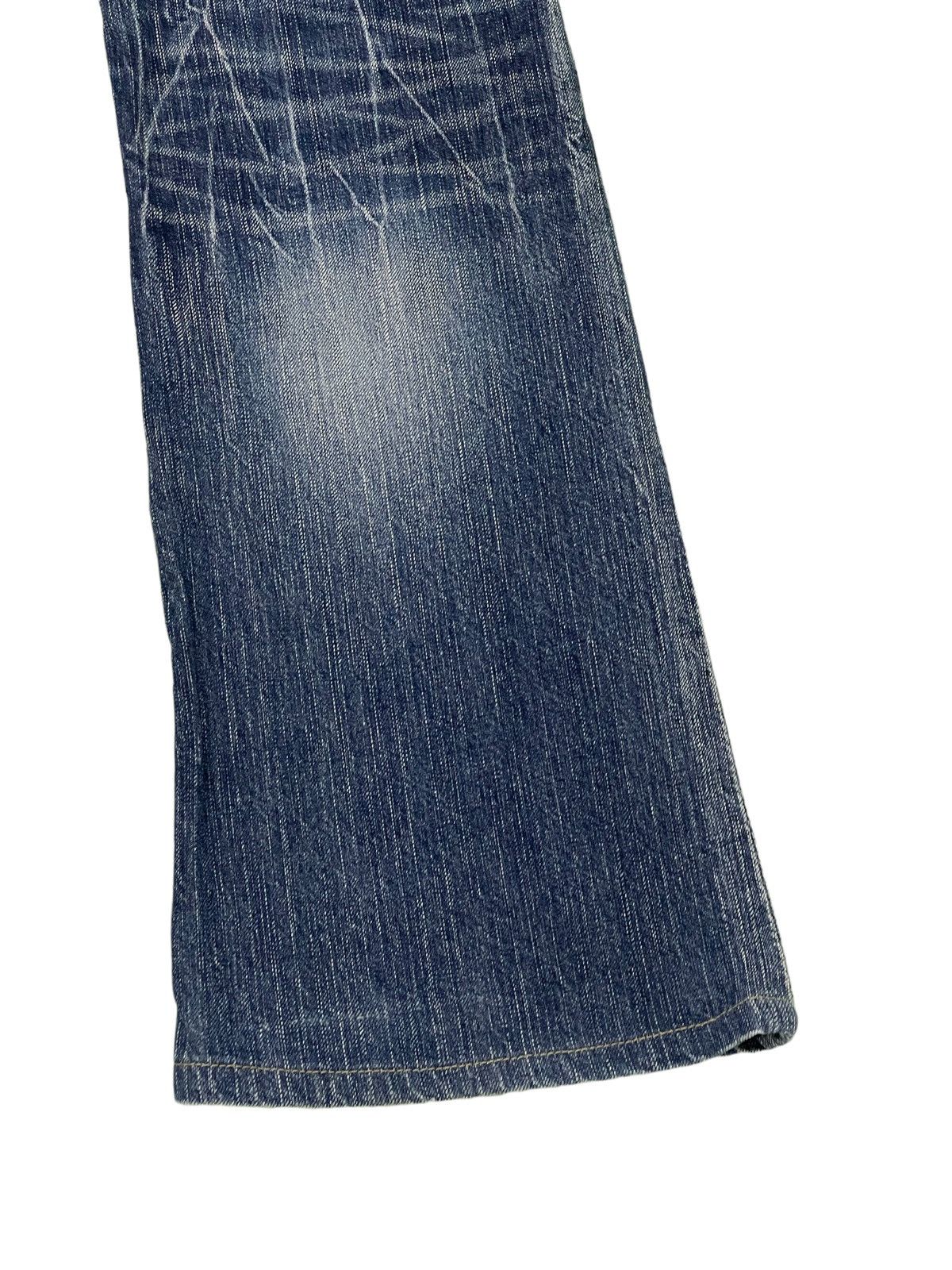 Japanese Brand Flare Jeans Brappers Japan Low Rise Boot Cut Clawmark 2🟦7 Size US 29 - 15 Thumbnail