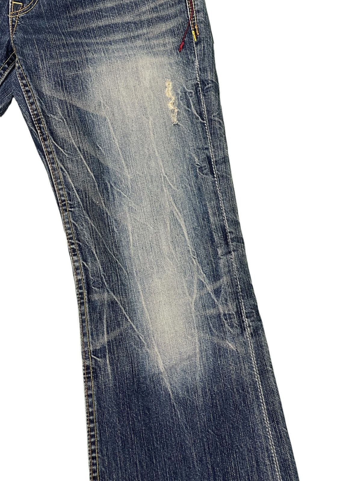 Japanese Brand Flare Jeans Brappers Japan Low Rise Boot Cut Clawmark 2🟦7 Size US 29 - 6 Thumbnail
