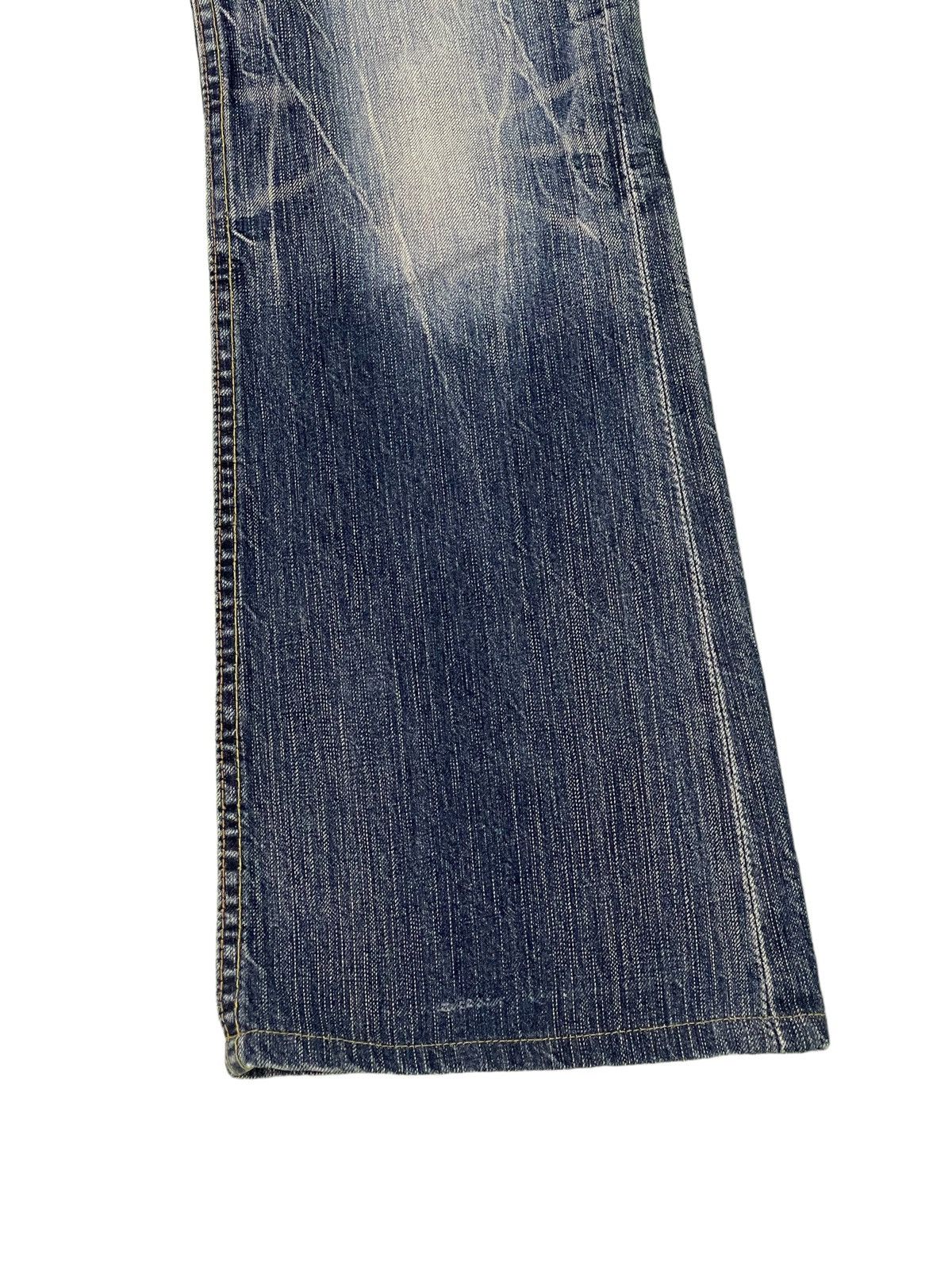 Japanese Brand Flare Jeans Brappers Japan Low Rise Boot Cut Clawmark 2🟦7 Size US 29 - 4 Thumbnail