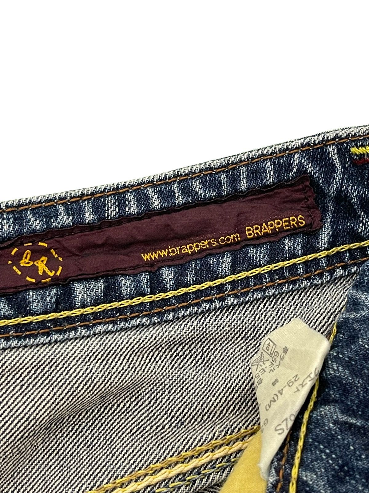 Japanese Brand Flare Jeans Brappers Japan Low Rise Boot Cut Clawmark 2🟦7 Size US 29 - 11 Thumbnail