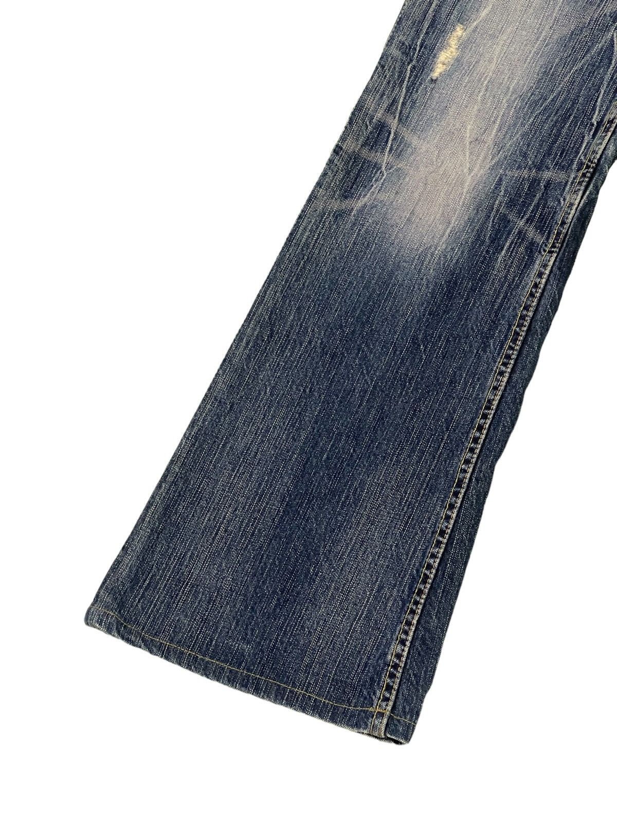 Japanese Brand Flare Jeans Brappers Japan Low Rise Boot Cut Clawmark 2🟦7 Size US 29 - 5 Thumbnail