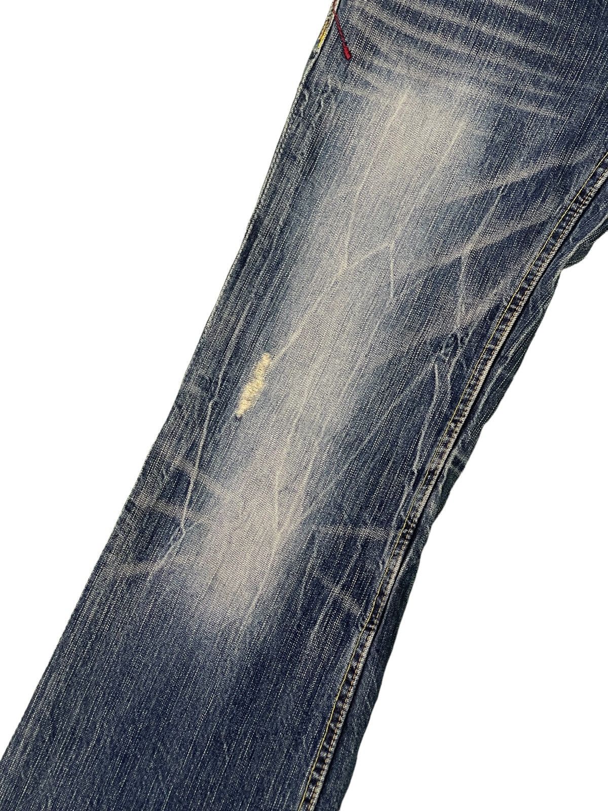 Japanese Brand Flare Jeans Brappers Japan Low Rise Boot Cut Clawmark 2🟦7 Size US 29 - 7 Thumbnail
