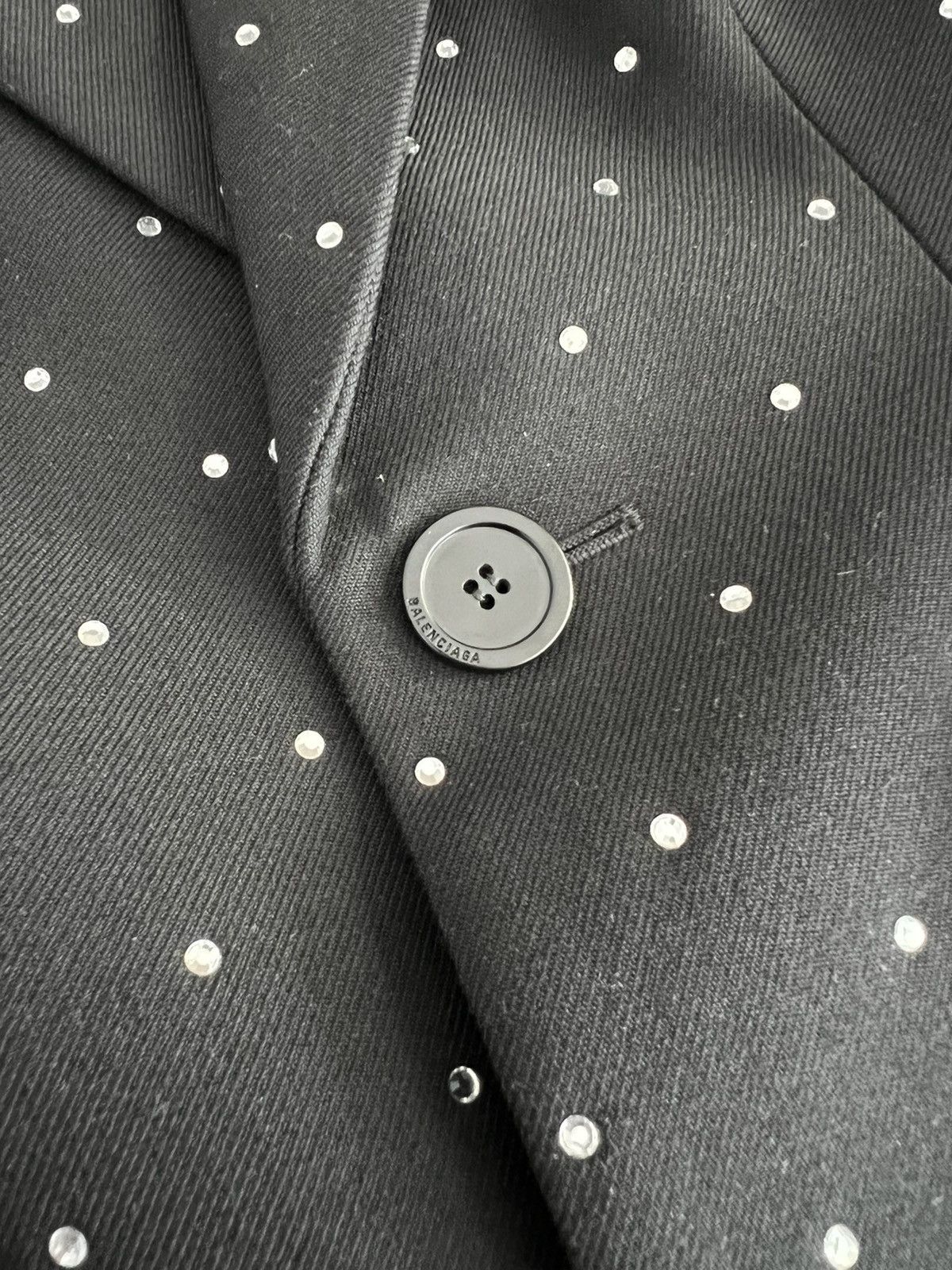 Balenciaga $3.7K Balenciaga Hourglass Wool Blazer with crystals Size XS / US 0-2 / IT 36-38 - 5 Thumbnail