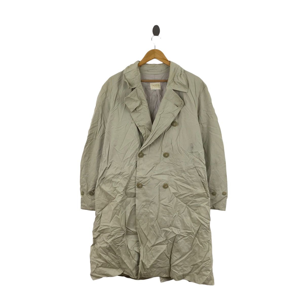 Vtg TAKEO KIKUCHI JAPAN Pea Coat Trench Coat Parka Jacket