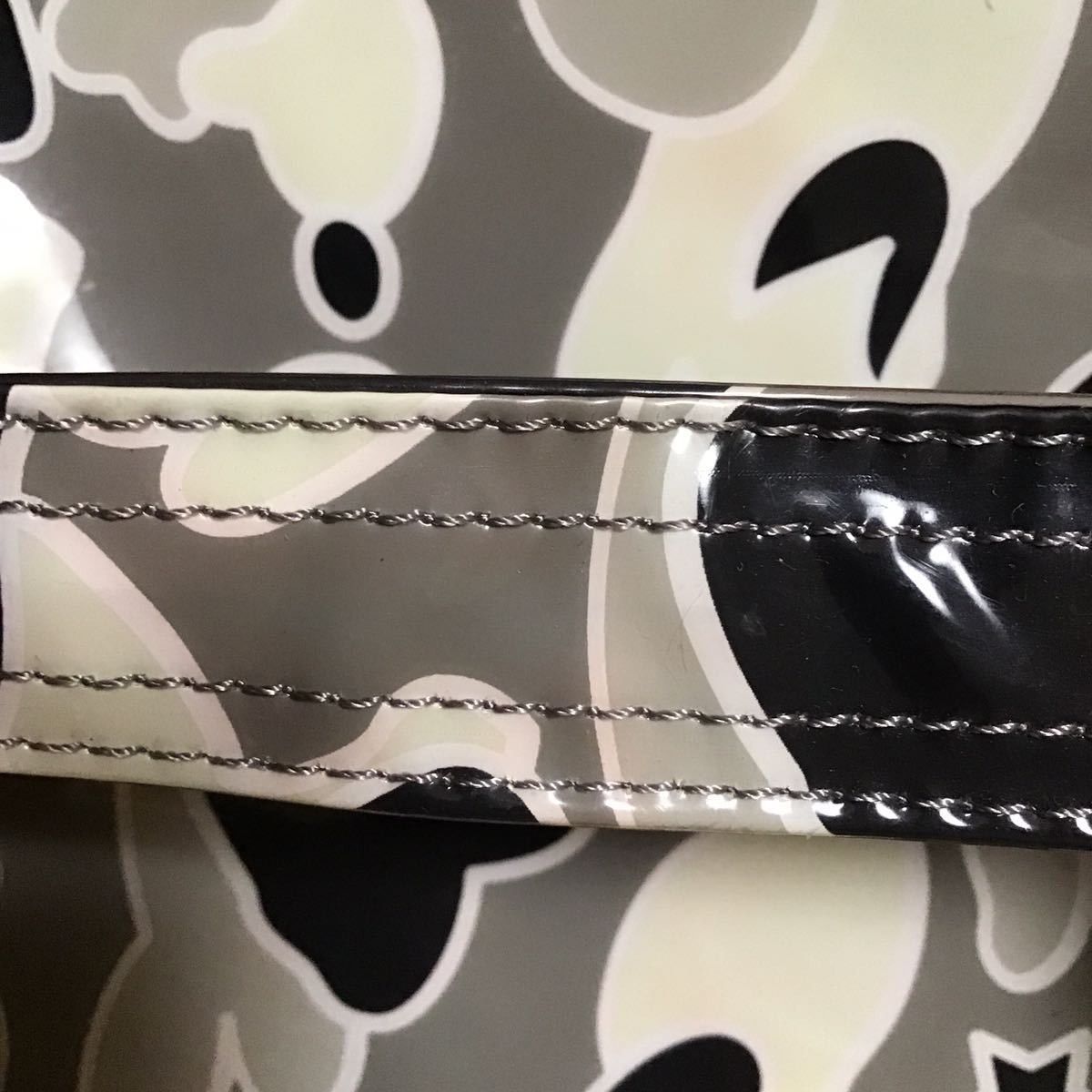 Bape BAPE Vinyl tote bag sta camo gray a bathing ape NIGO Size ONE SIZE - 6 Thumbnail