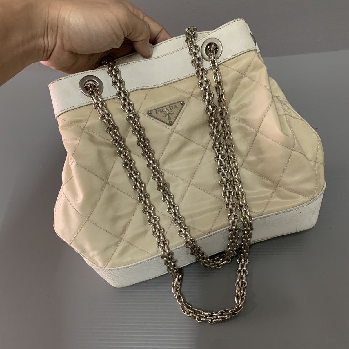 Prada Prada Bucket Chain Shoulder Bag Size ONE SIZE - 3 Thumbnail