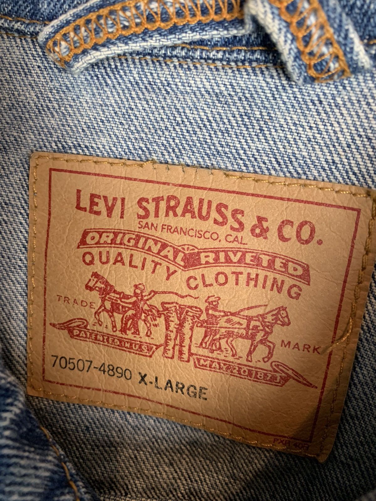 Levi's × Vintage Vintage Levis Denim Jacket Size US XL / EU 56 / 4 - 3 Thumbnail
