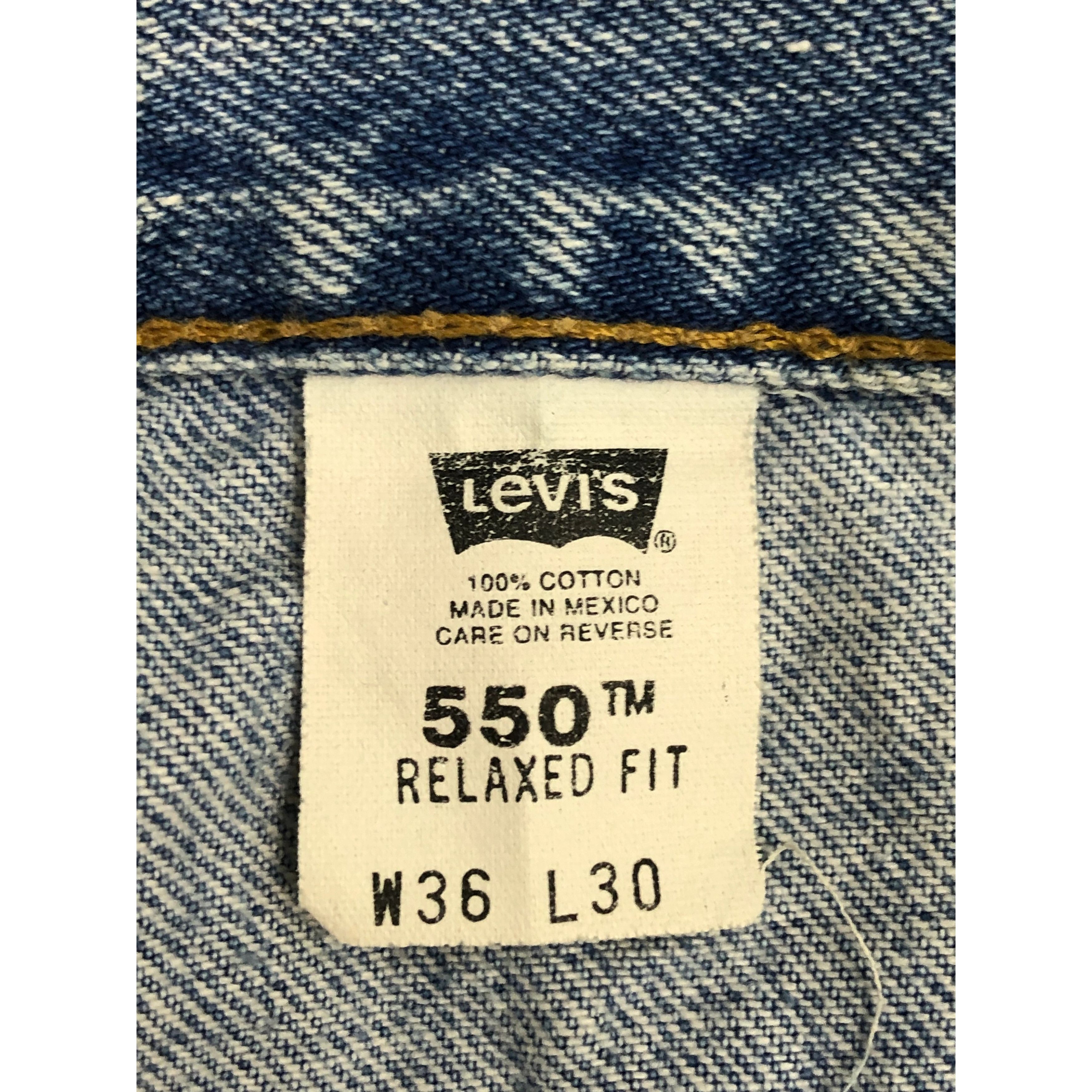 Levi's × Vintage Vintage 90s Levis 550 Lightwash Jeans DP0391 Size US 36 / EU 52 - 6 Thumbnail