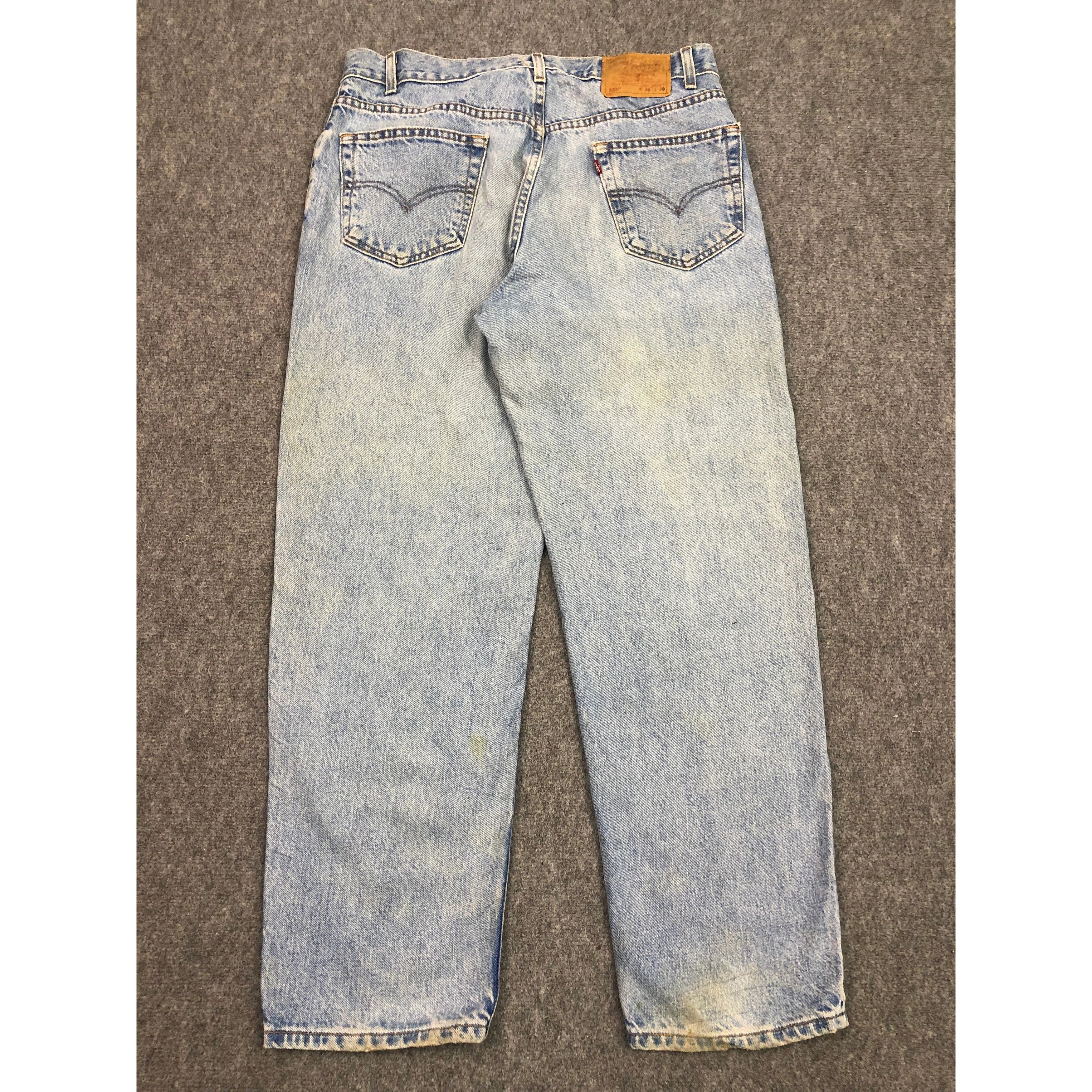 Levi's × Vintage Vintage 90s Levis 550 Lightwash Jeans DP0391 Size US 36 / EU 52 - 2 Thumbnail