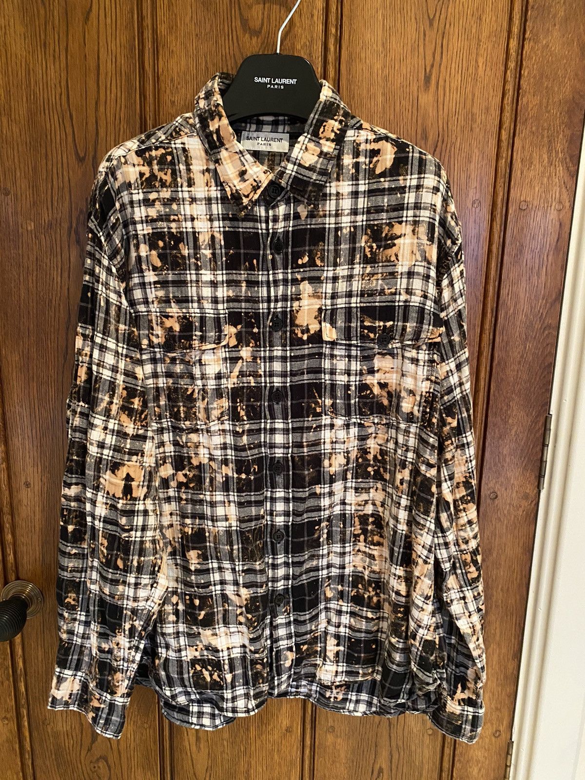 SS17 Saint Laurent bleached flannel rare size S