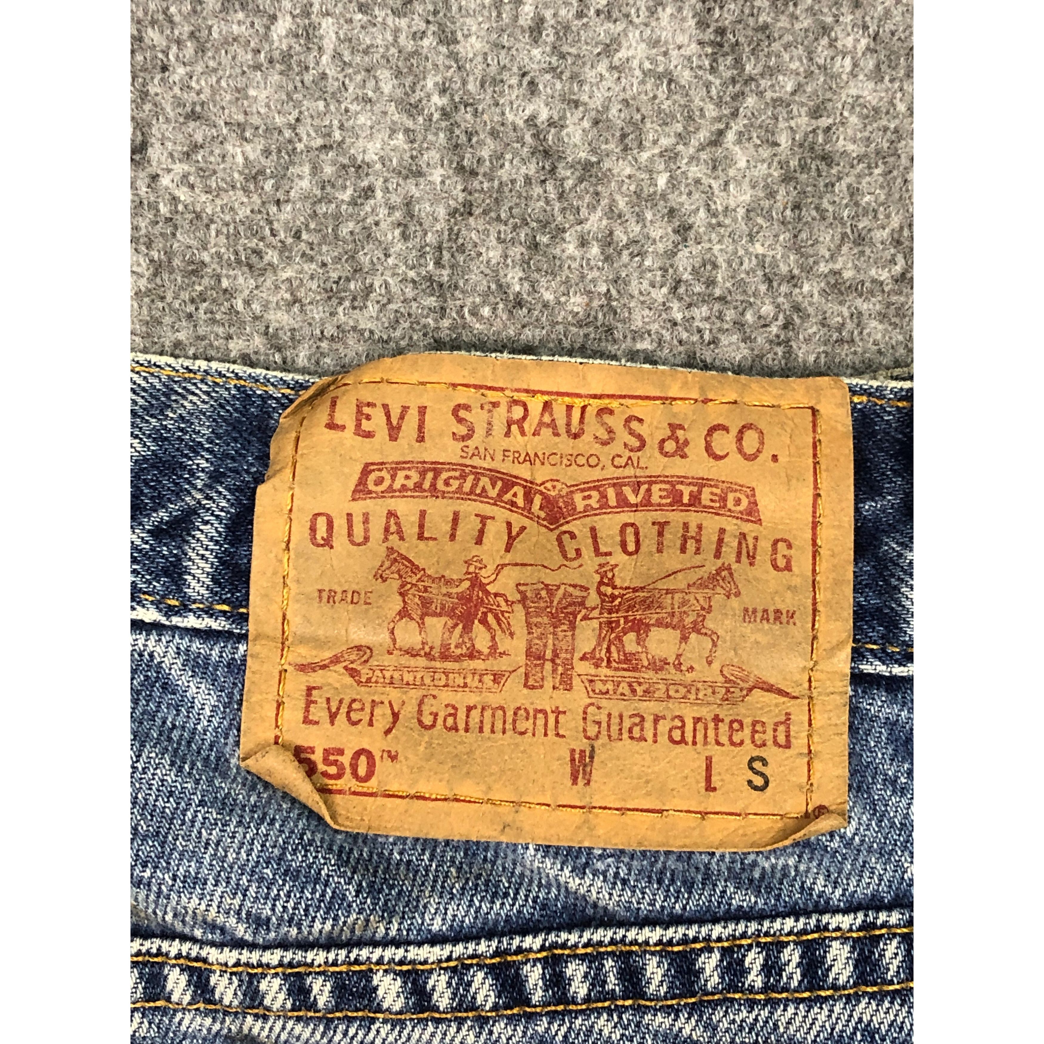 Levi's Vintage 90s Levis 550 Lightwash Jeans DP0386 Size US 32 / EU 48 - 5 Thumbnail