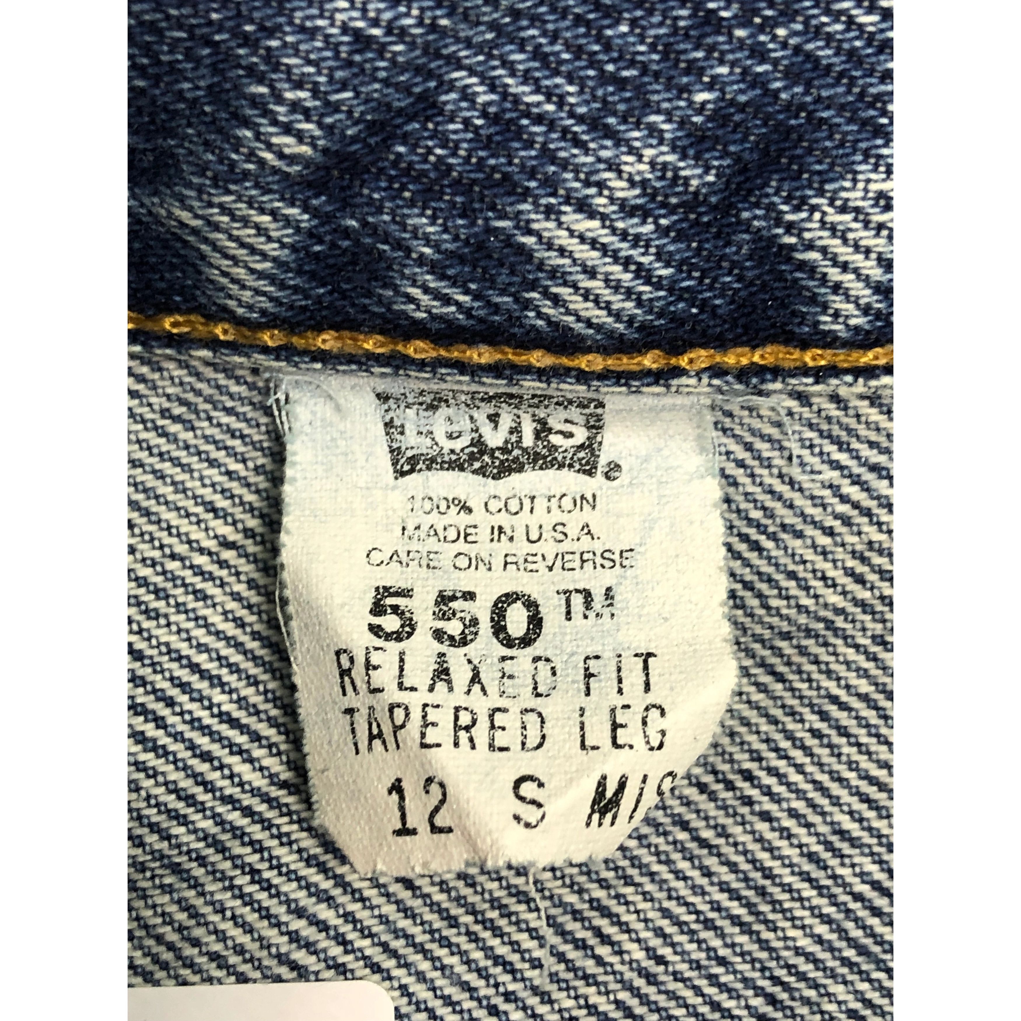Levi's Vintage 90s Levis 550 Lightwash Jeans DP0386 Size US 32 / EU 48 - 6 Thumbnail