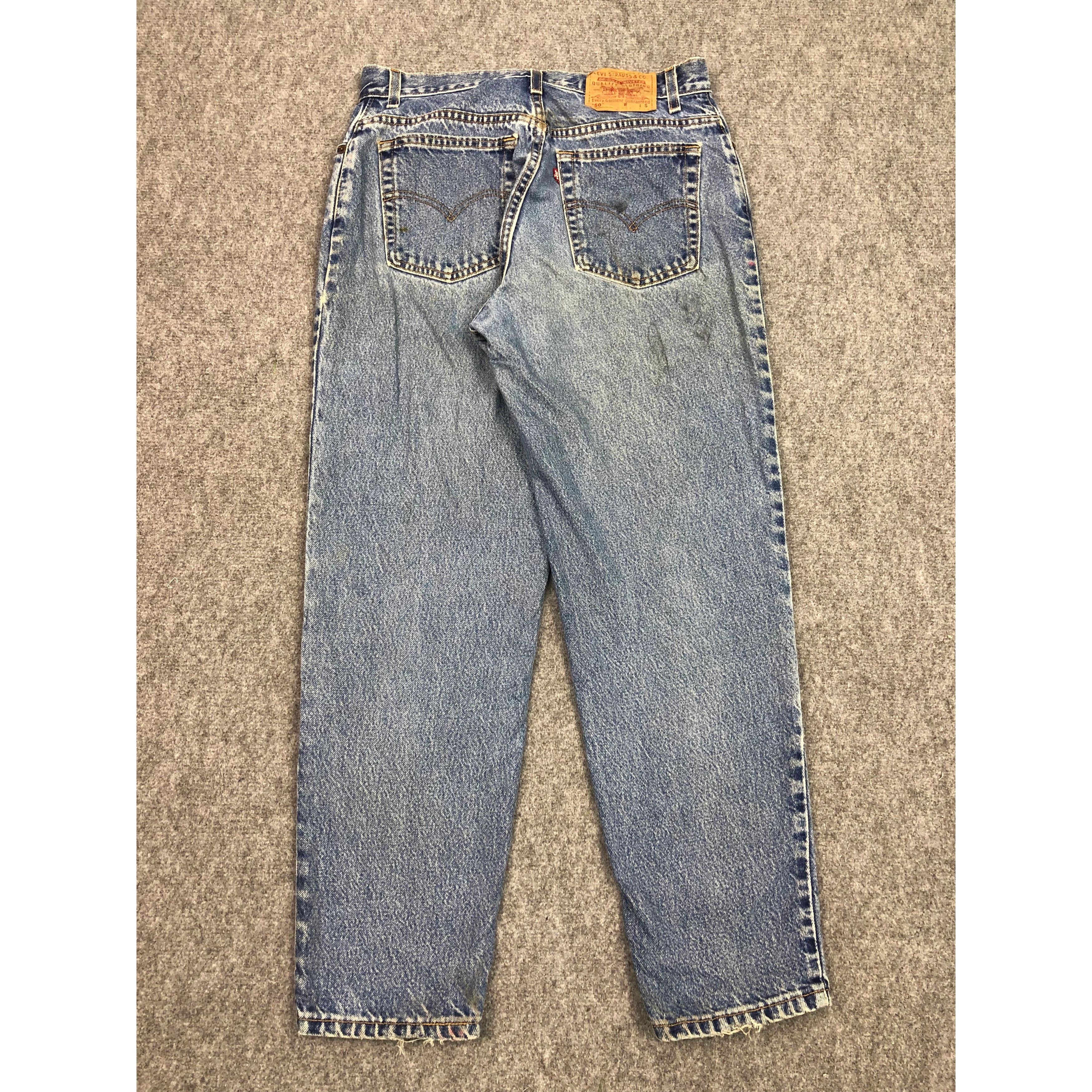 Levi's Vintage 90s Levis 550 Lightwash Jeans DP0386 Size US 32 / EU 48 - 2 Thumbnail