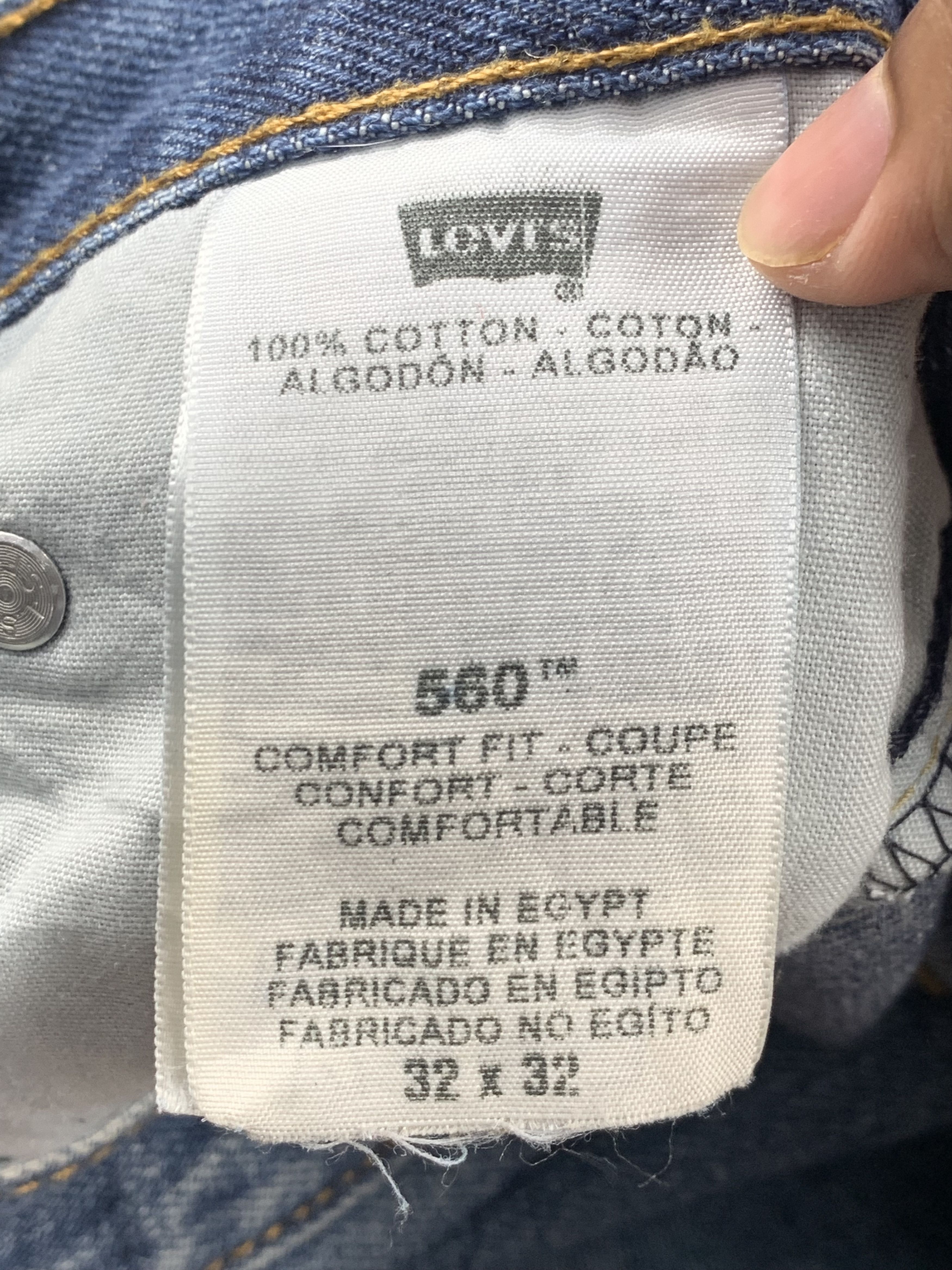 Levi's Vintage Levis 560 Faded Blue Jeans DP2099 Size US 32 / EU 48 - 10 Thumbnail