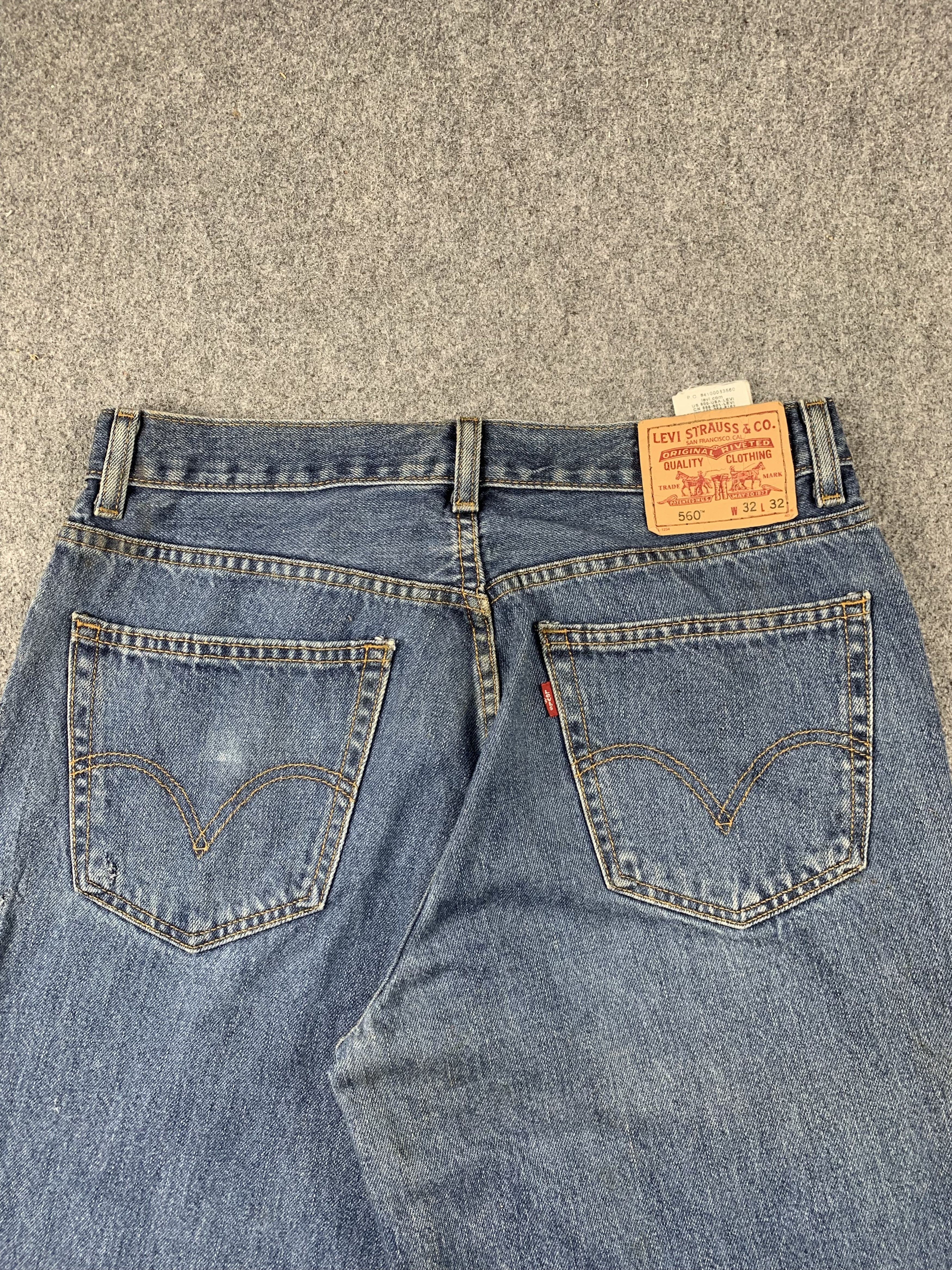 Levi's Vintage Levis 560 Faded Blue Jeans DP2099 Size US 32 / EU 48 - 4 Thumbnail